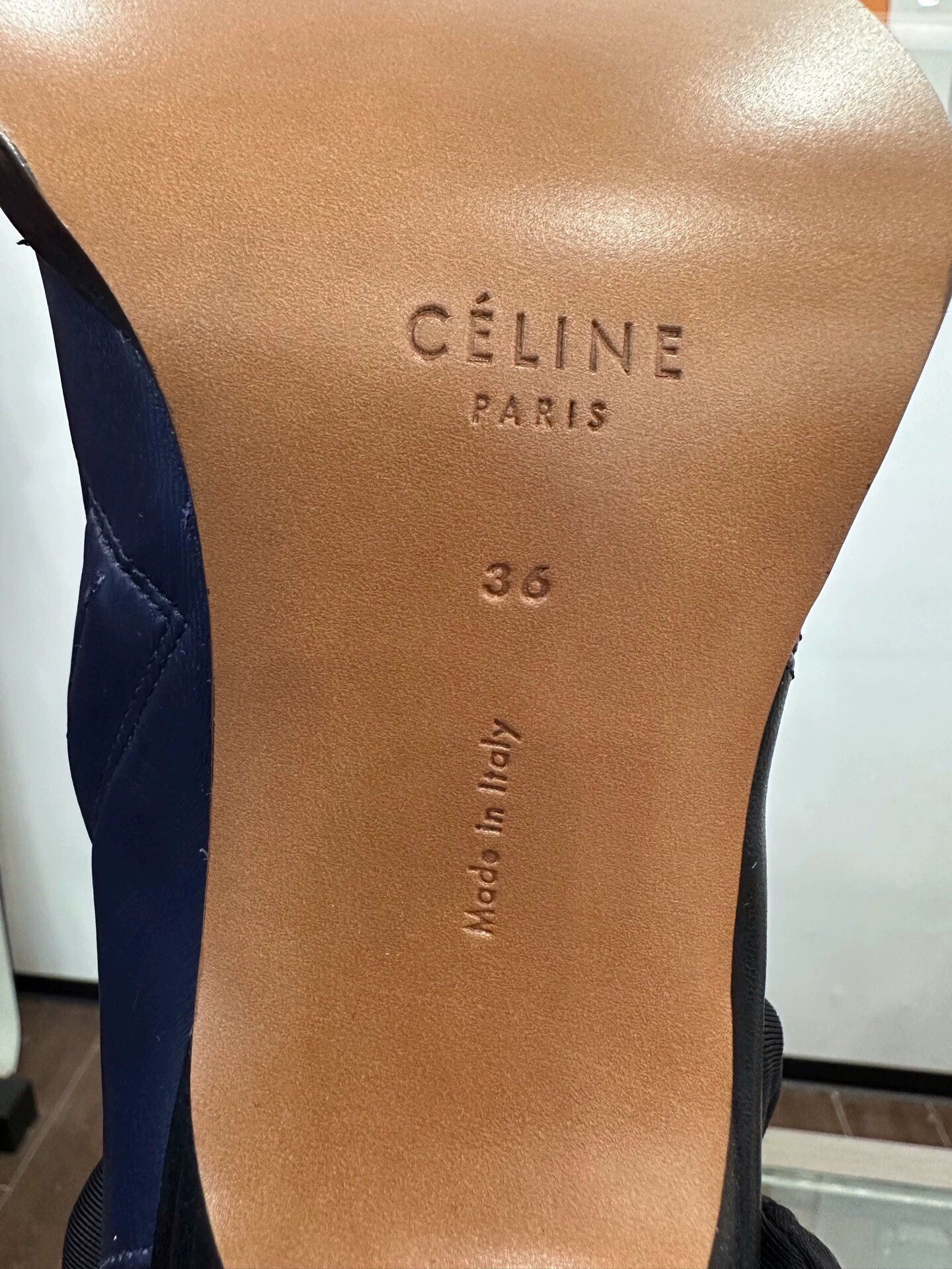 Celine Celine women's black and blue two-tone knee-high boots Size US 6 / IT 36 - 7 Thumbnail