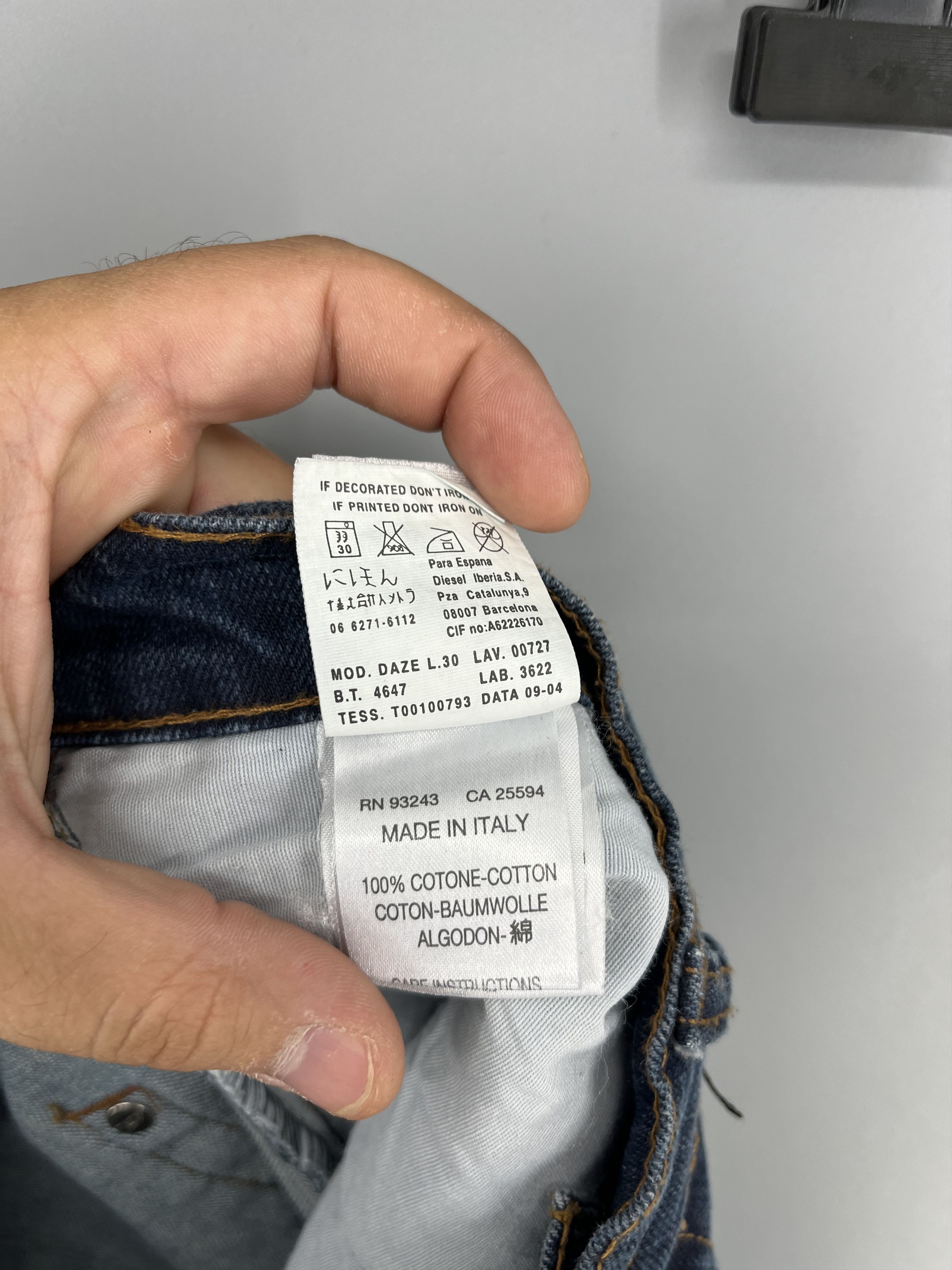 Diesel Vintage Diesel Industry Blue Denim Jeans Size-32 Size US 32 / EU 48 - 16 Thumbnail