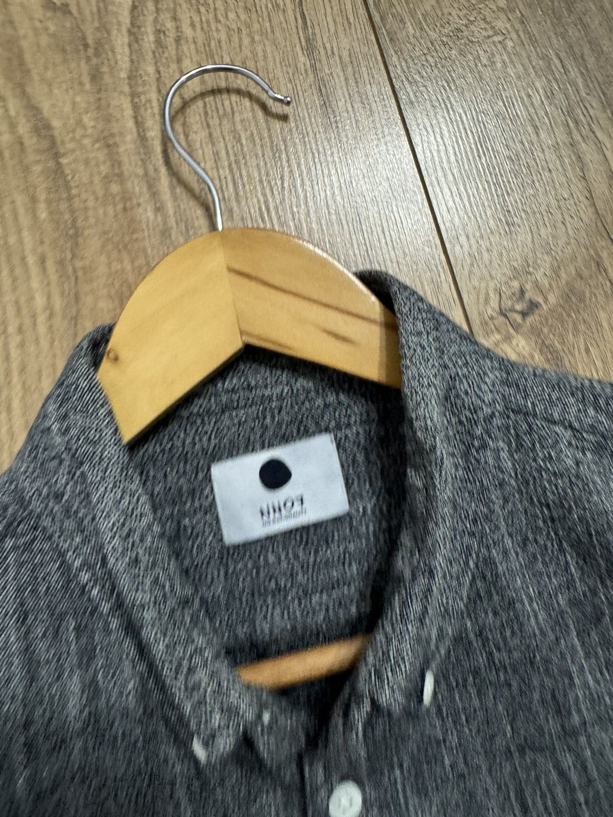 NN07 NN07 (No Nationality) Levon Herringbone Flannel Shirt Size US M / EU 48-50 / 2 - 14 Thumbnail