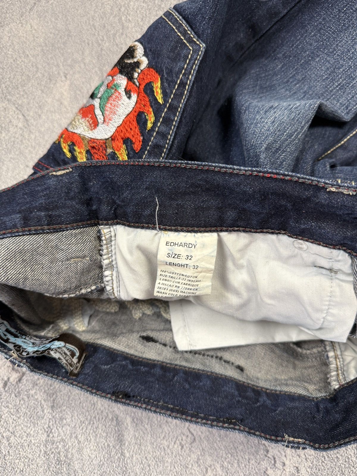 Ed Hardy Ed Hardy Jeans by Christian Audigier Pants Baggy Y2K Size US 32 / EU 48 - 13 Thumbnail