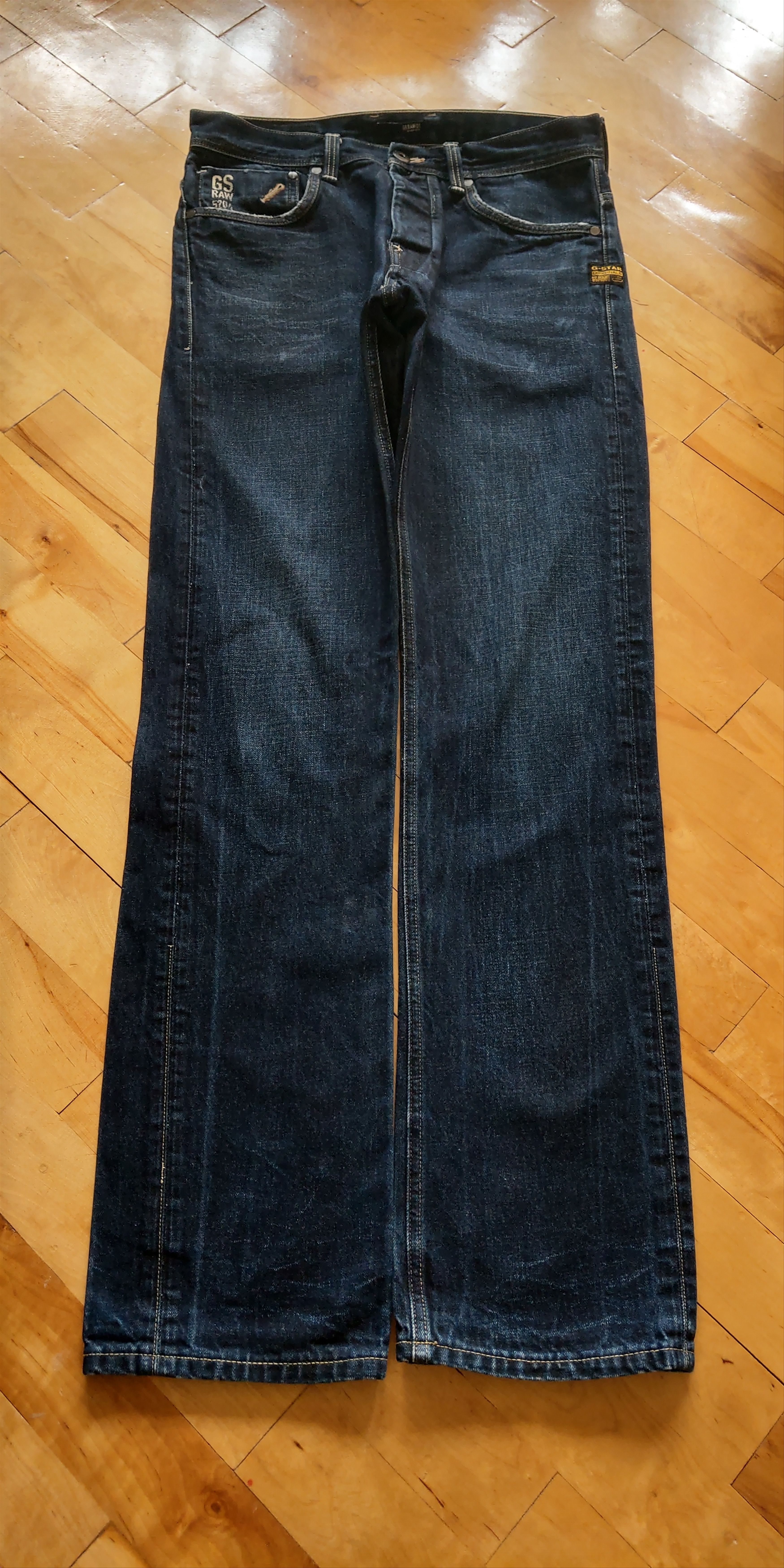 G-Star Skinny Baggy Stacked Pants Semi Flared Alt Neo Denim Goth 32 Size US 32 / EU 48 - 2 Thumbnail