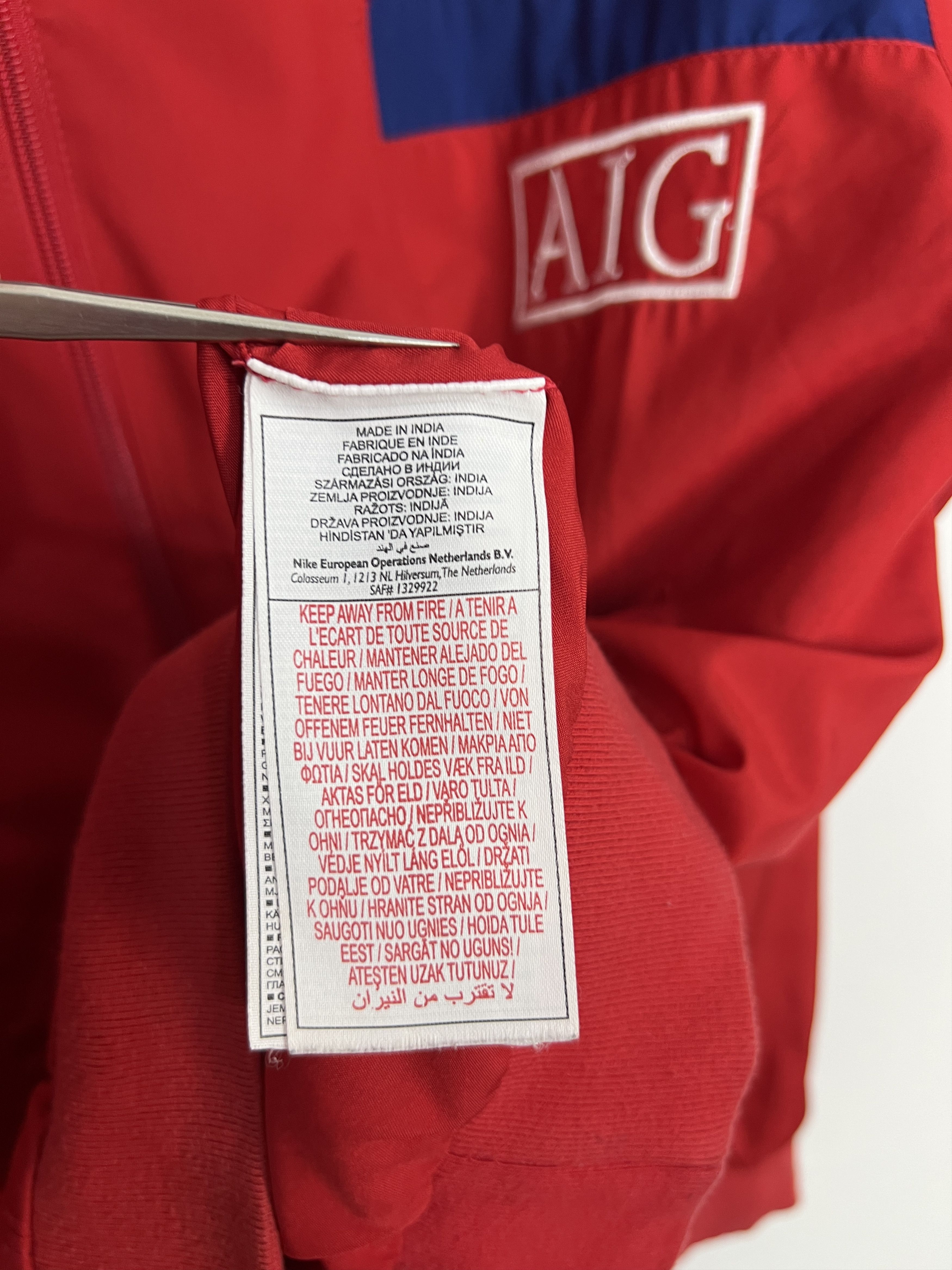 Nike Vintage Manchester United Football Jacket Soccer Track Top Size US L / EU 52-54 / 3 - 9 Thumbnail