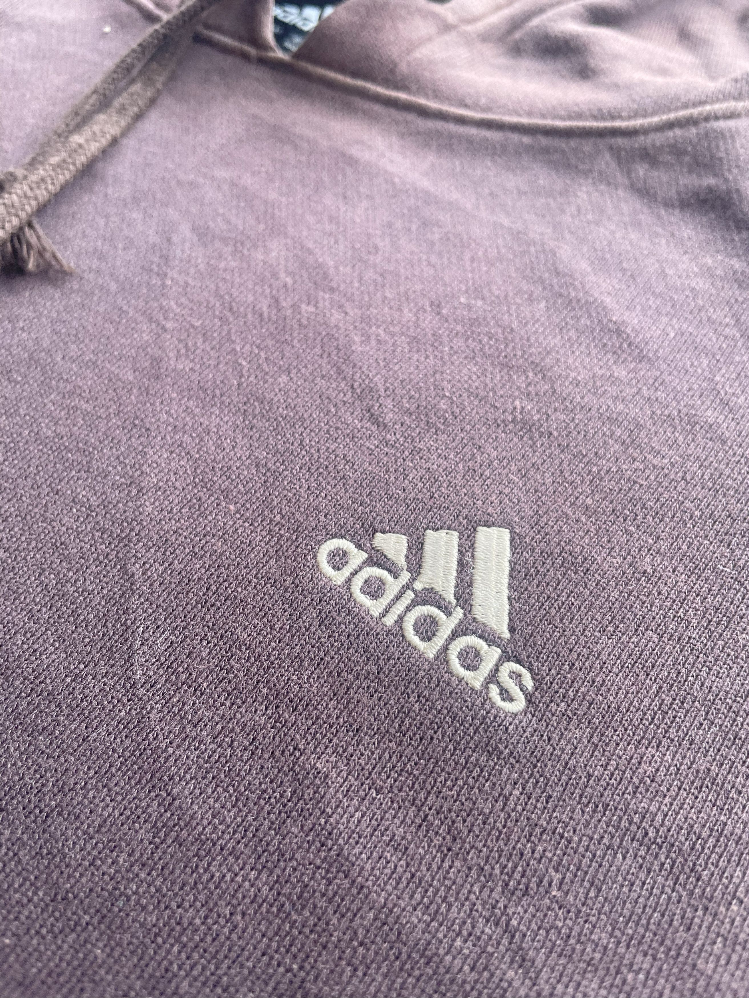 Adidas Vintage Adidas Hoodie Size US L / EU 52-54 / 3 - 3 Thumbnail
