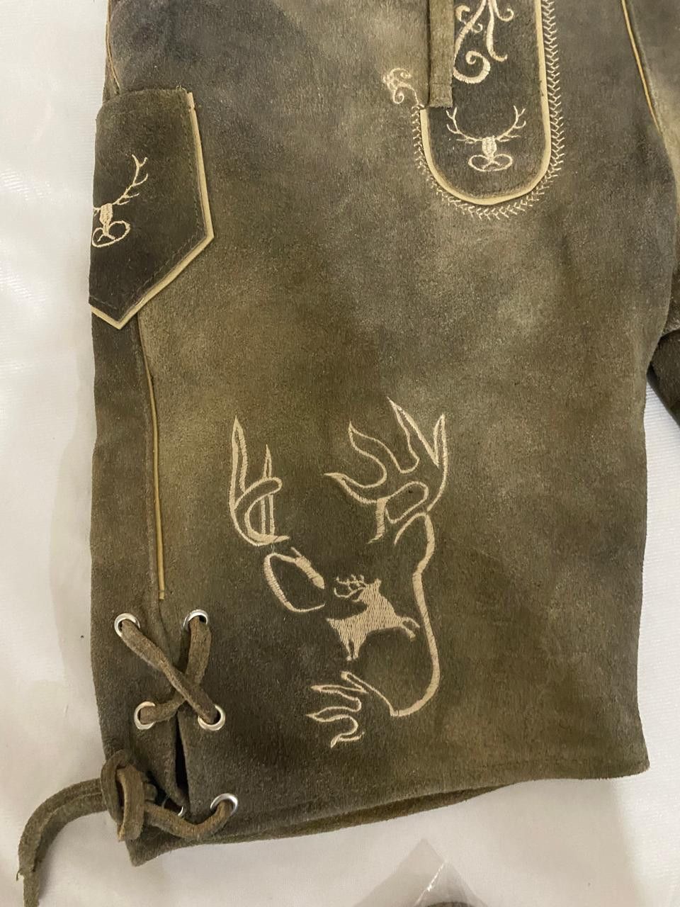 Other Men's suede lederhosen 'Klose' with Waist Belt Size US 34 / EU 50 - 4 Thumbnail