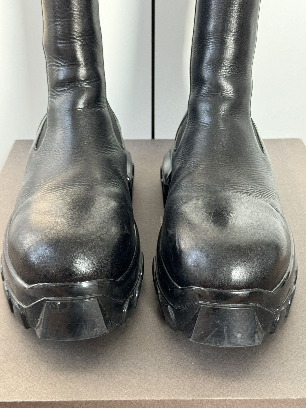 Rick Owens *RARE* Beatle Bozo Tractor Boots with Black Polished Sole Size US 10 / EU 43 - 12 Thumbnail