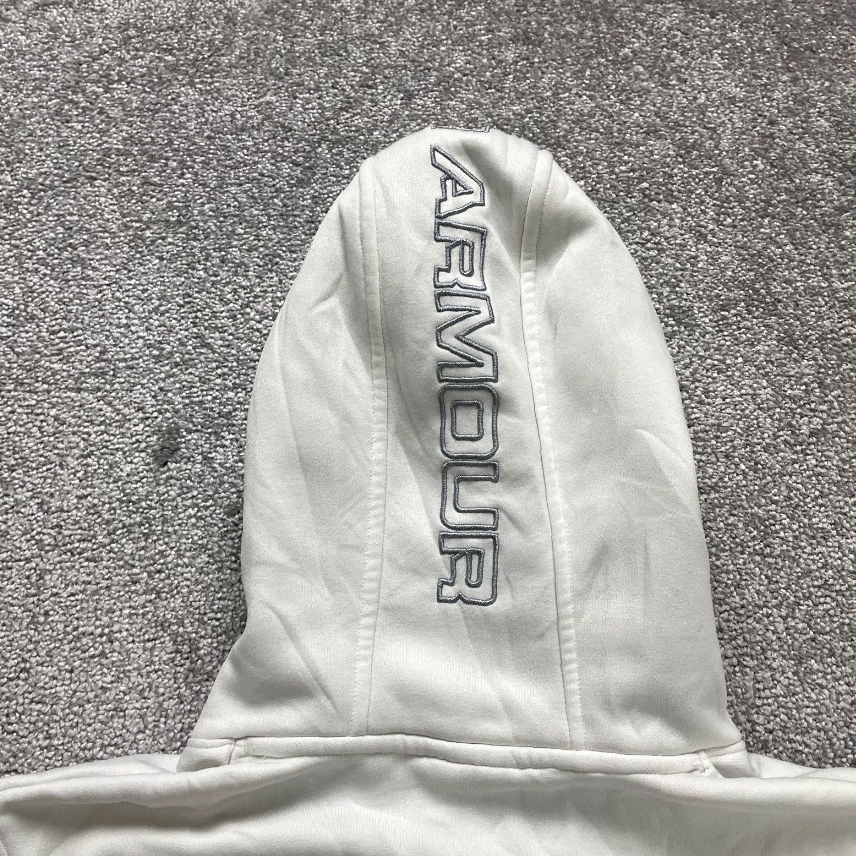 Under Armour Under Armour Hoodie Pullover Sweatshirt Men SM White Graphic Fleece Active Size US S / EU 44-46 / 1 - 3 Thumbnail