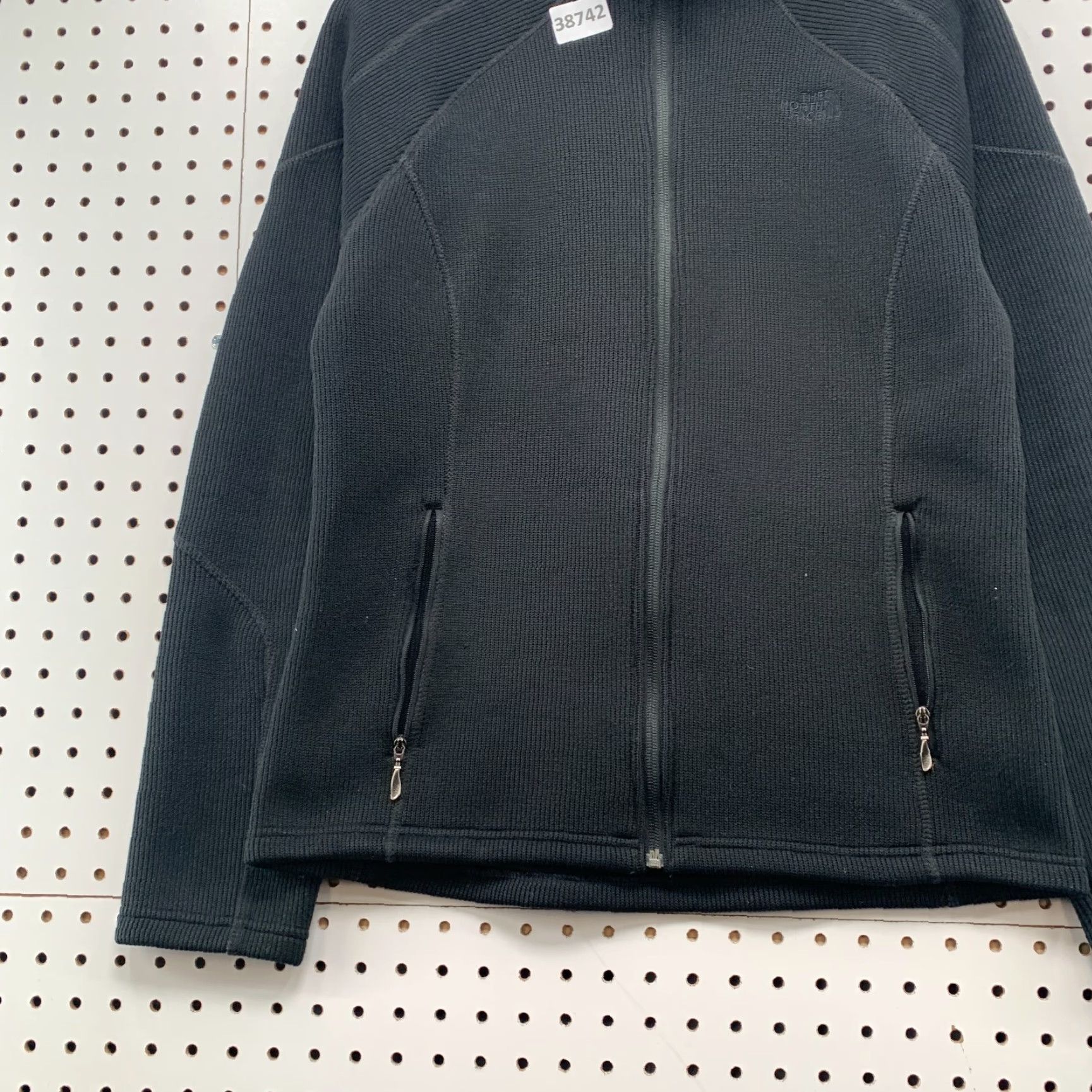 The North Face VINTAGE The North Face Zip Jacket Womens M Black Rib Knit Winter Active 19x25 Size M / US 6-8 / IT 42-44 - 6 Thumbnail