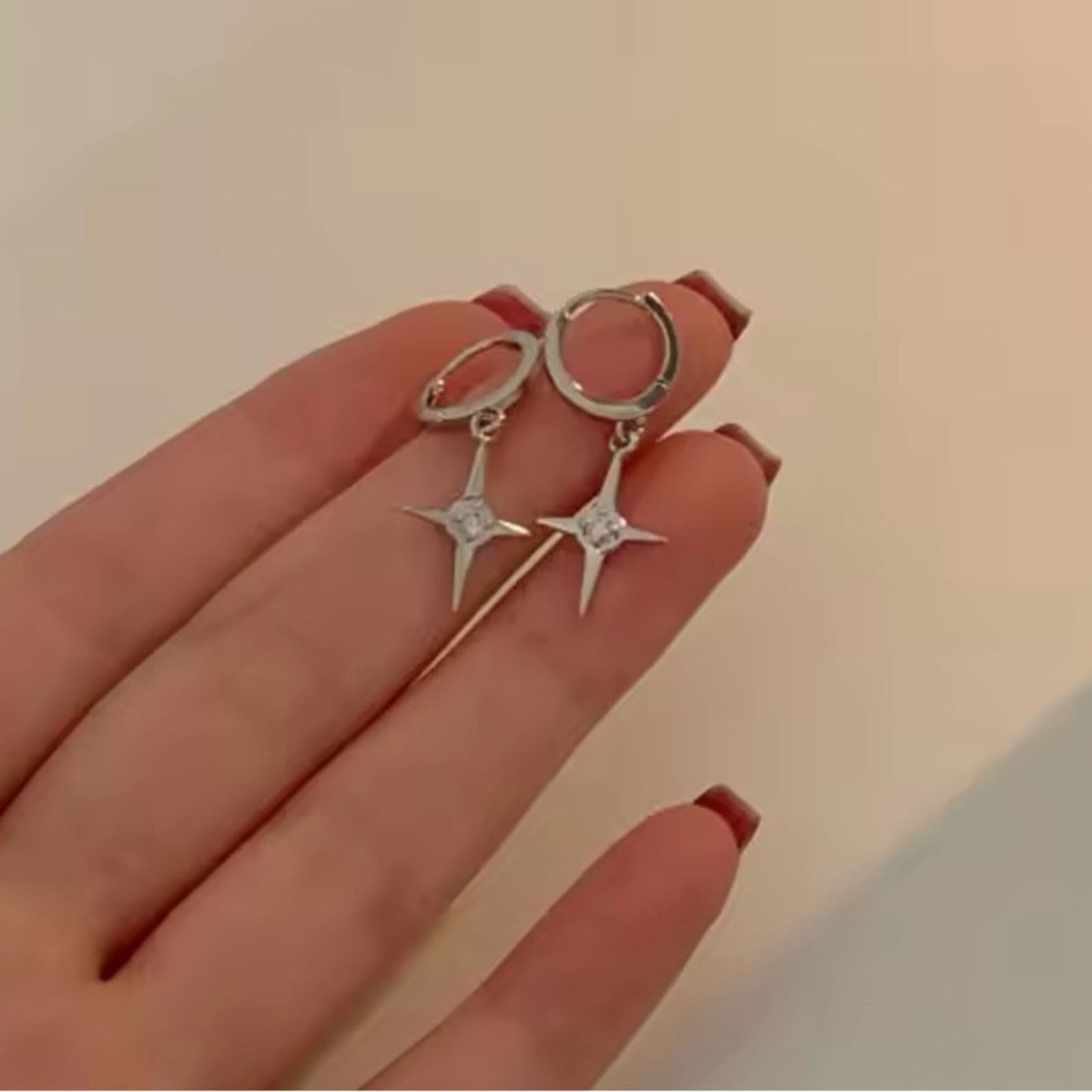 Other Stars Drop Pendant Earring For Women Silver Size ONE SIZE - 4 Thumbnail