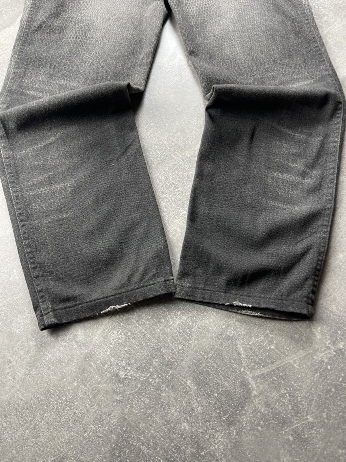 Roberto Cavalli Cavalli Jeans 2000s Snake Effect Gradient Denim Jeans Grey Size 31" - 3 Thumbnail