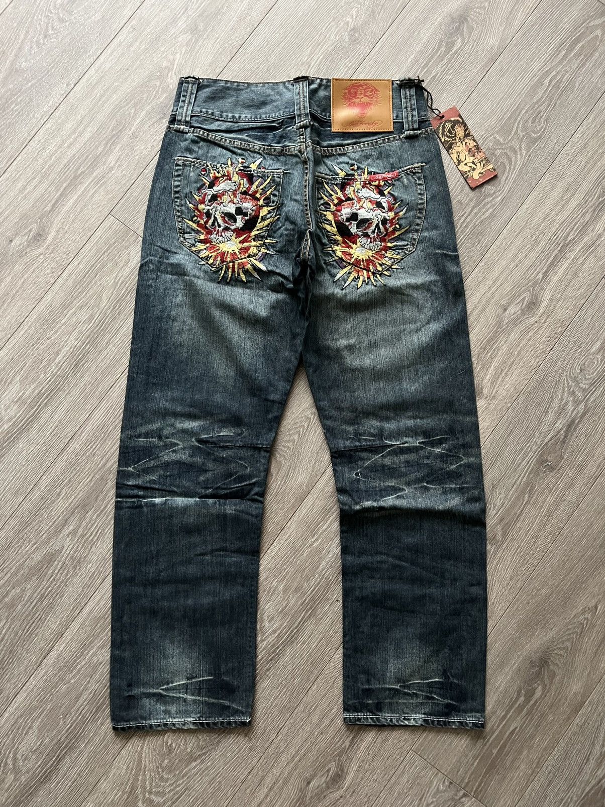 Ed Hardy Vintage Ed Hardy Jeans by Christian Audigier Denim Pants Y2K Size US 34 / EU 50 - 1 Thumbnail