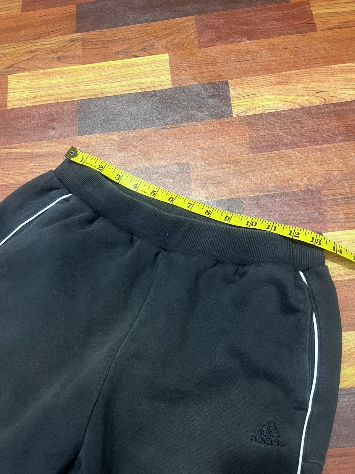 Adidas Adidas Three Stripes Side Text Jogger Pants Black Size US 30 / EU 46 - 8 Thumbnail