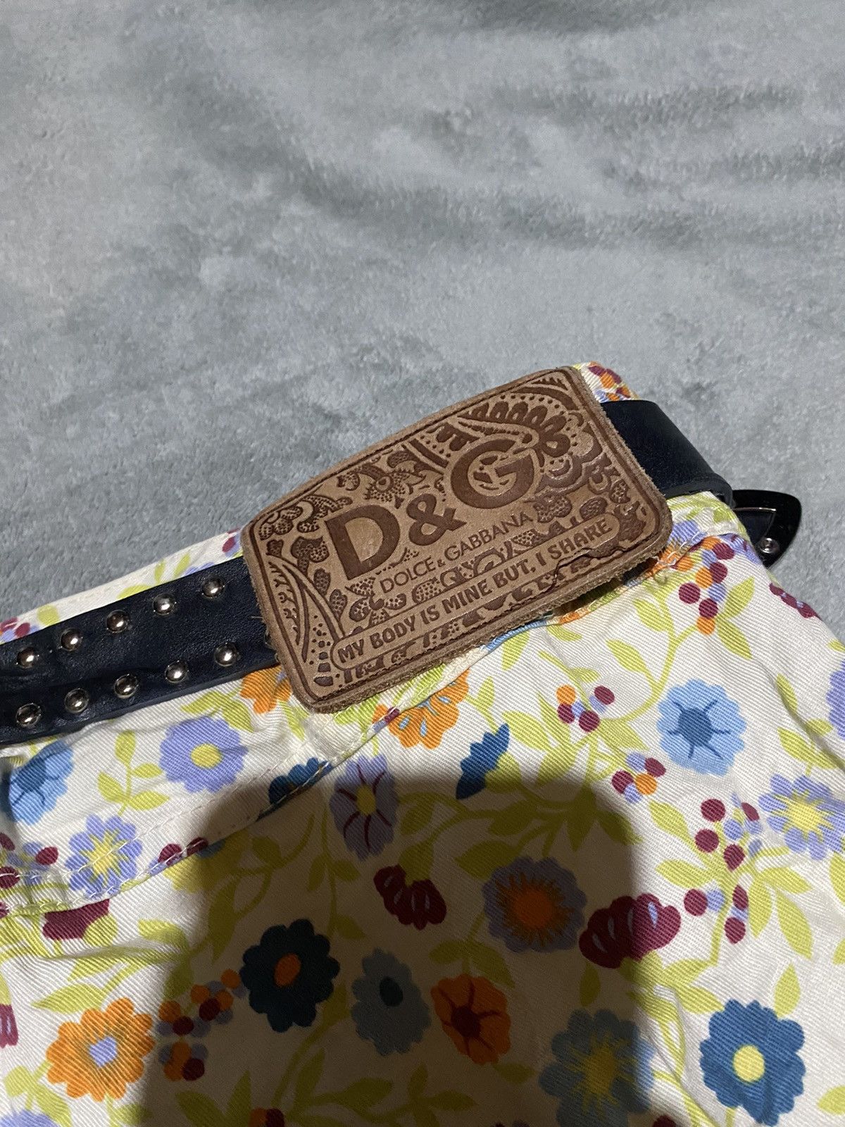 Dolce & Gabbana Vintage y2k vibes Dolce & Gabbana Floral Flare Jeans Size 32" / US 10 / IT 46 - 7 Thumbnail
