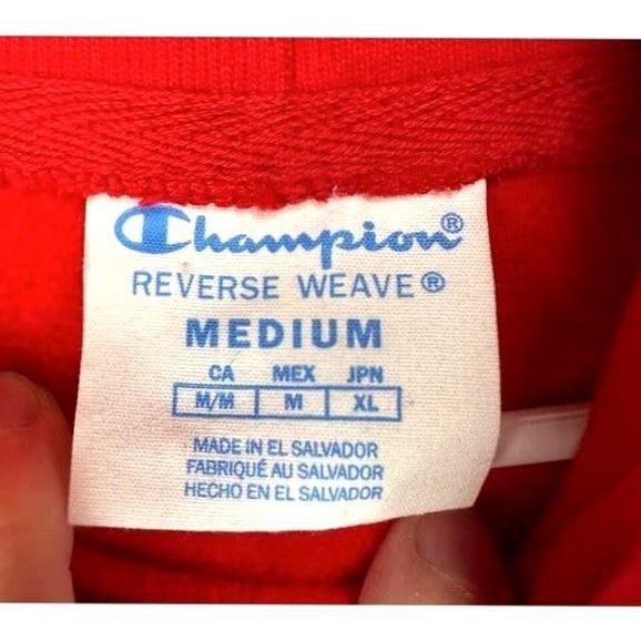 Champion VINTAGE Champion Sweatshirt Mens Medium Reverse Weave Red Richmond Spiders Hoodie Pullover Size US M / EU 48-50 / 2 - 4 Thumbnail