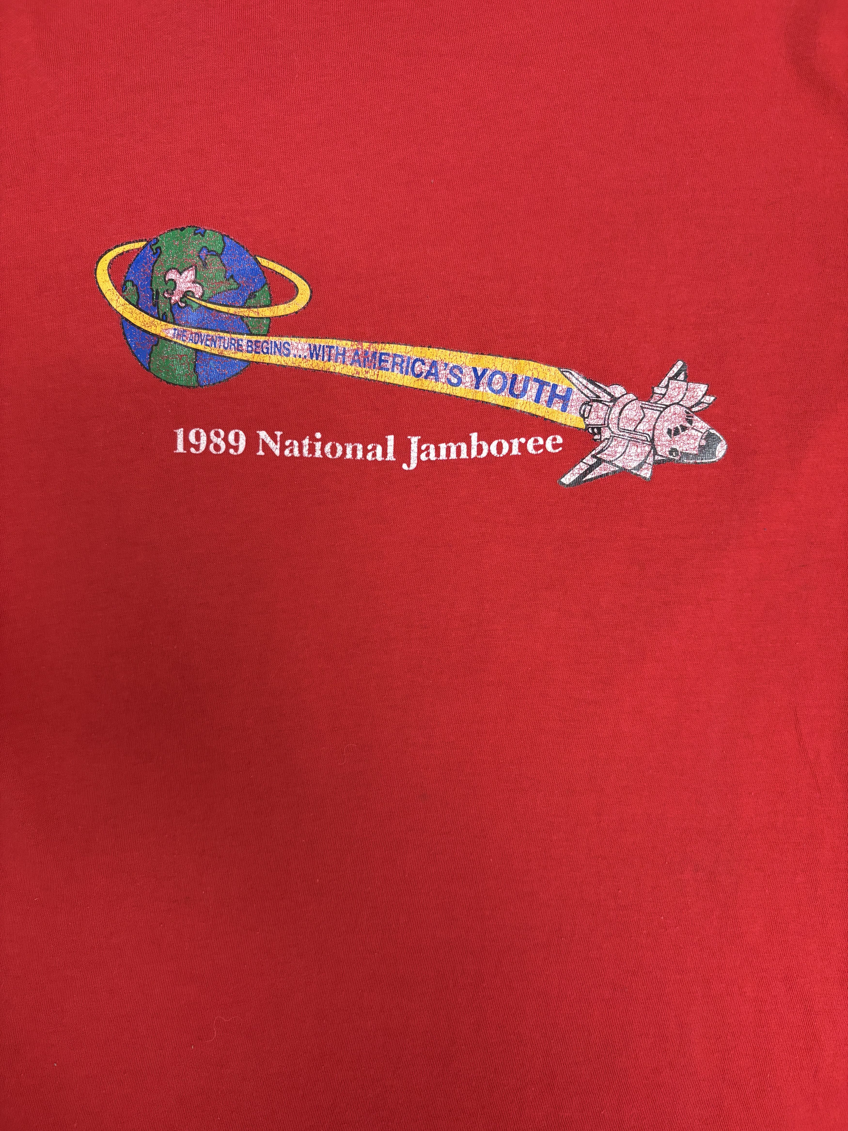 Vintage 1989 National Jamboree Virginia Red T-Shirt Tee Size US L / EU 52-54 / 3 - 2 Thumbnail
