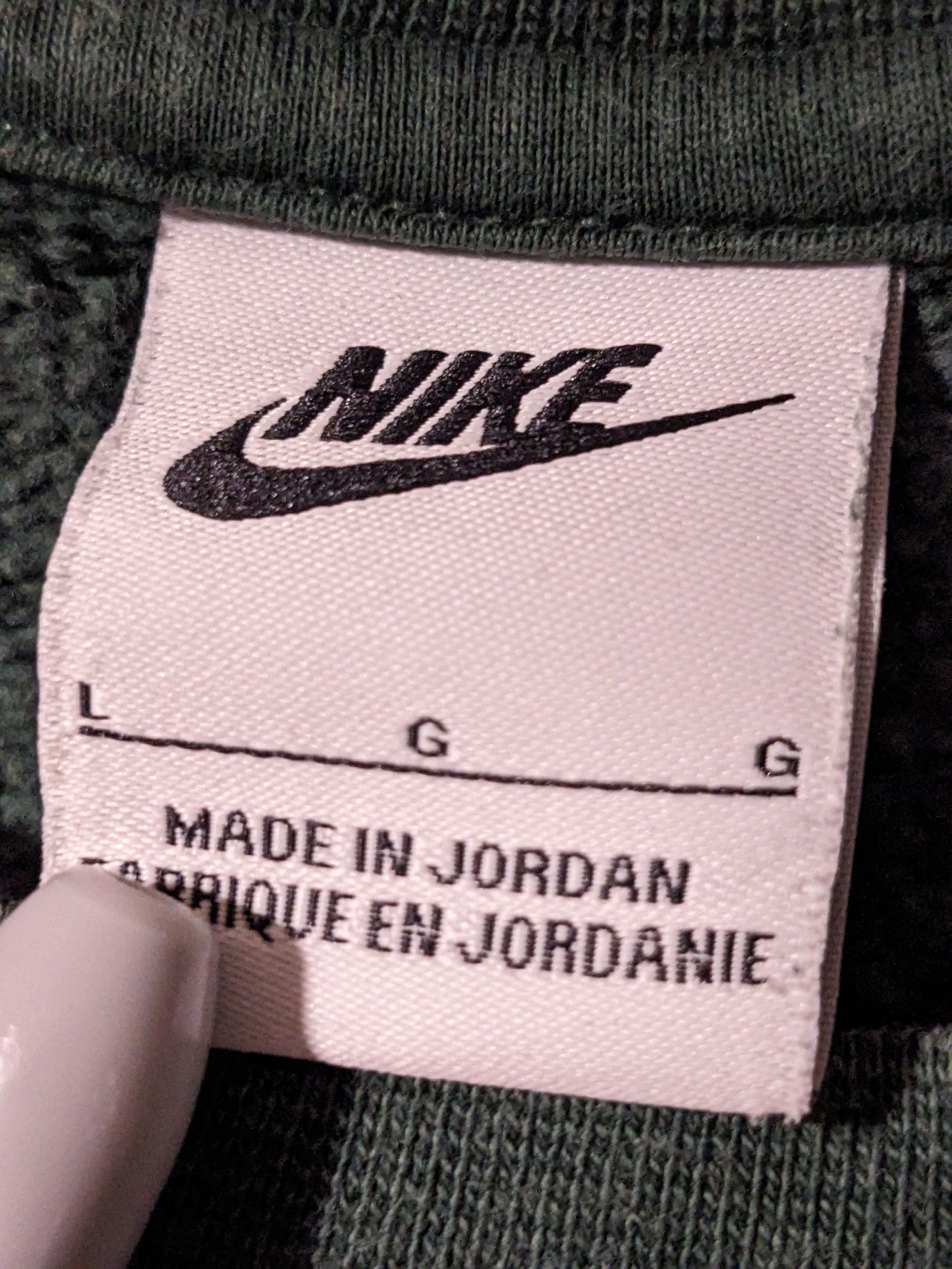 Nike × Vintage Nike Mini Swoosh Essential Green Large Sweatshirt Size US L / EU 52-54 / 3 - 3 Thumbnail
