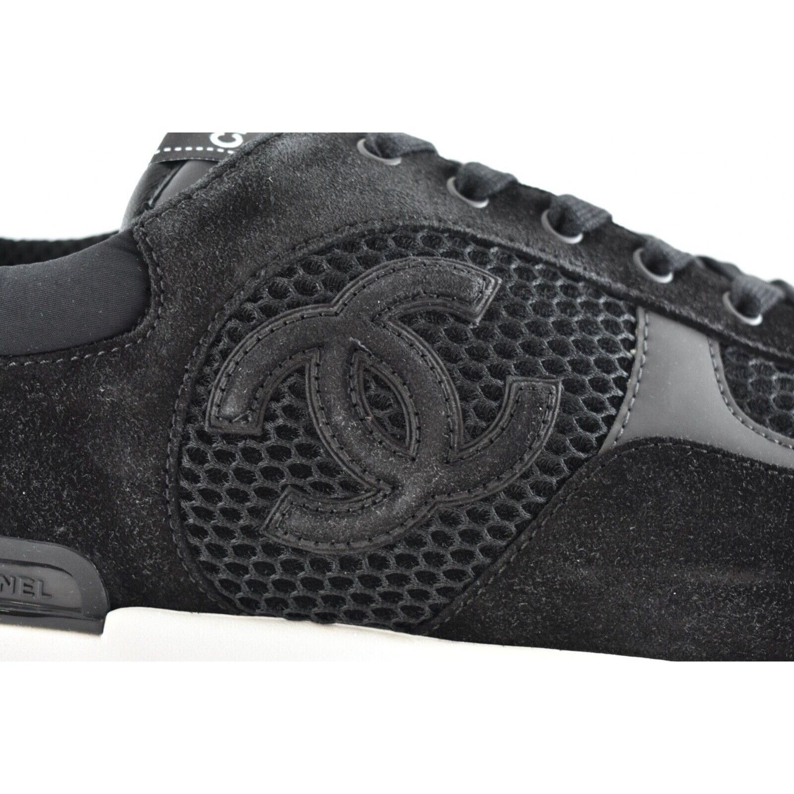 Chanel Chanel 22P Suede Low Top Lace Up Trainer Sneaker 45 12 Size US 12 / EU 45 - 4 Thumbnail