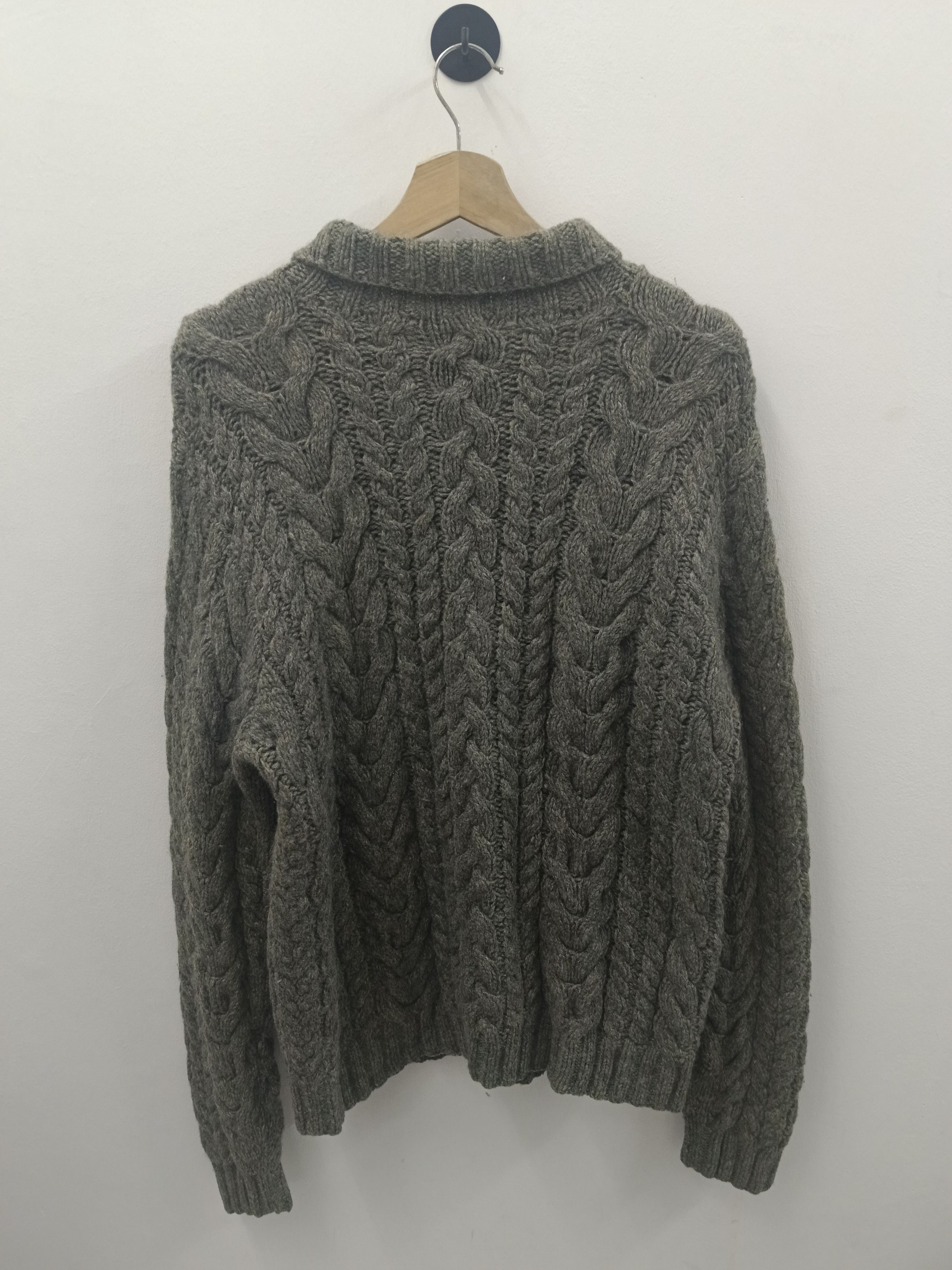 Polo Ralph Lauren Vintage Polo Ralph Lauren Hand Knit Cable Sweater Turtleneck Size US L / EU 52-54 / 3 - 2 Thumbnail