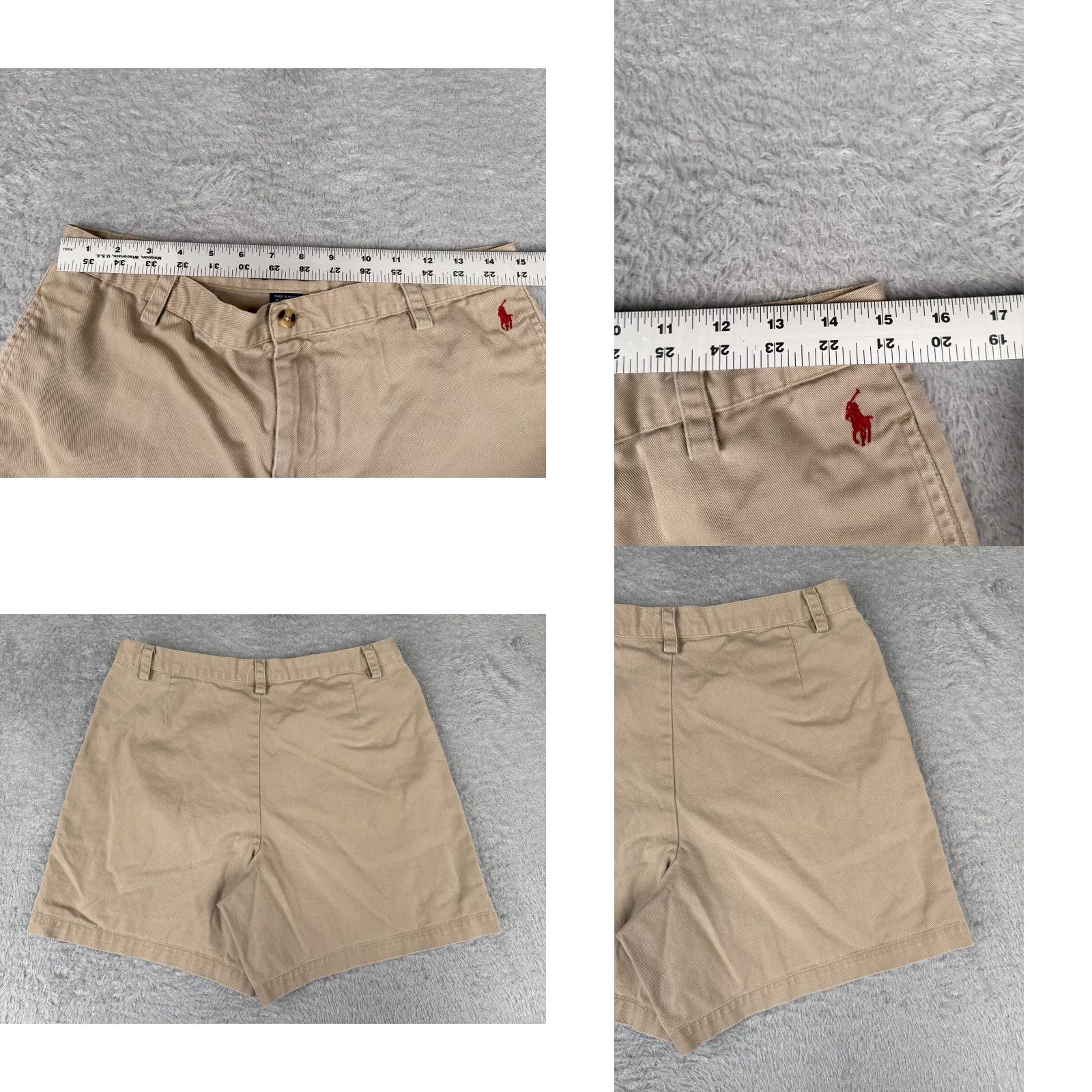 Polo Ralph Lauren Ralph Lauren Sport Shorts Women 12 Beige Chino Cotton Twill Knit Hike Camp 30x6 Size 34" / US 12 / IT 48 - 9 Thumbnail