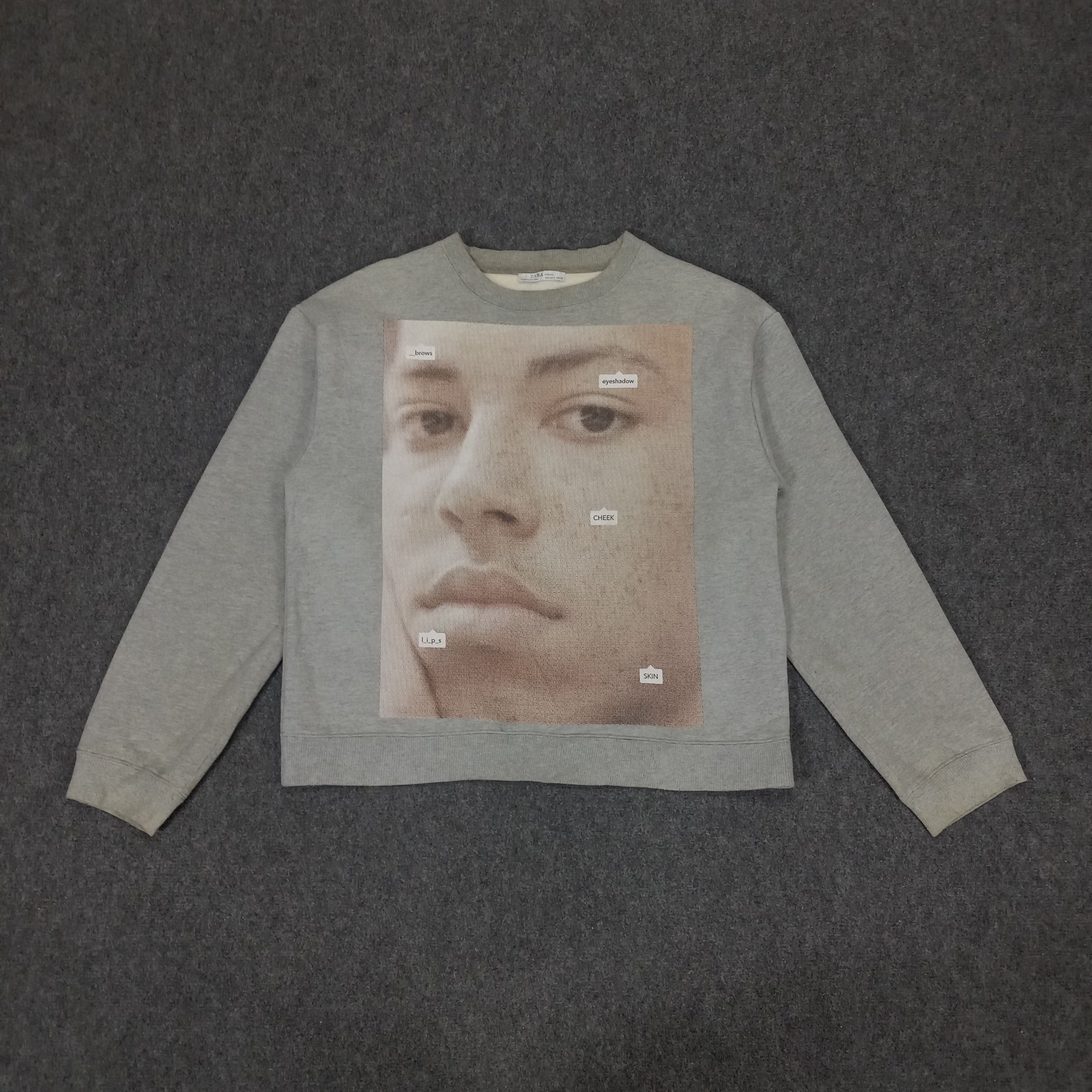 If Six Was Nine × Zara Current_New_Face Graphic Crew Neck Sweatshirt Size US M / EU 48-50 / 2 - 1 Thumbnail