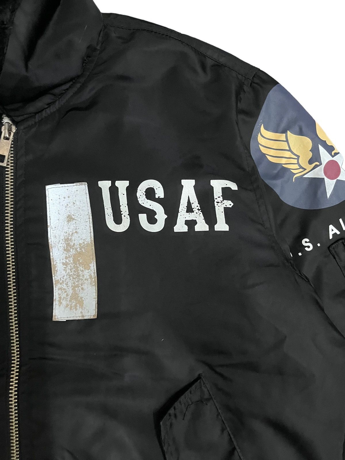 American Apparel Vintage Sic Worker USAF Military Bomber StyleJacket Size US M / EU 48-50 / 2 - 4 Thumbnail