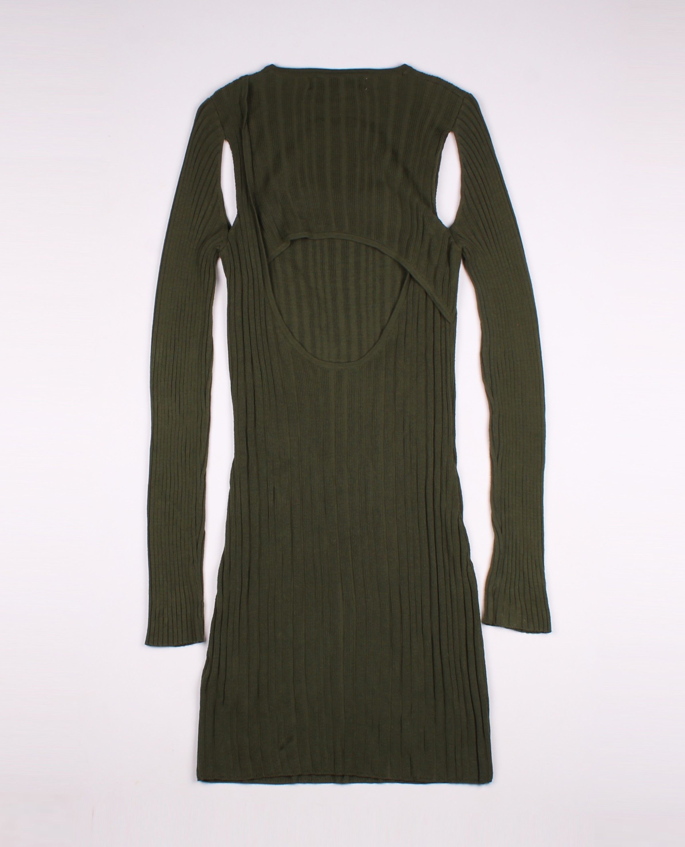 Zara Zara SRPLS Cut Out Rib Knit Mini Dress Size S / US 4 / IT 40 - 10 Thumbnail