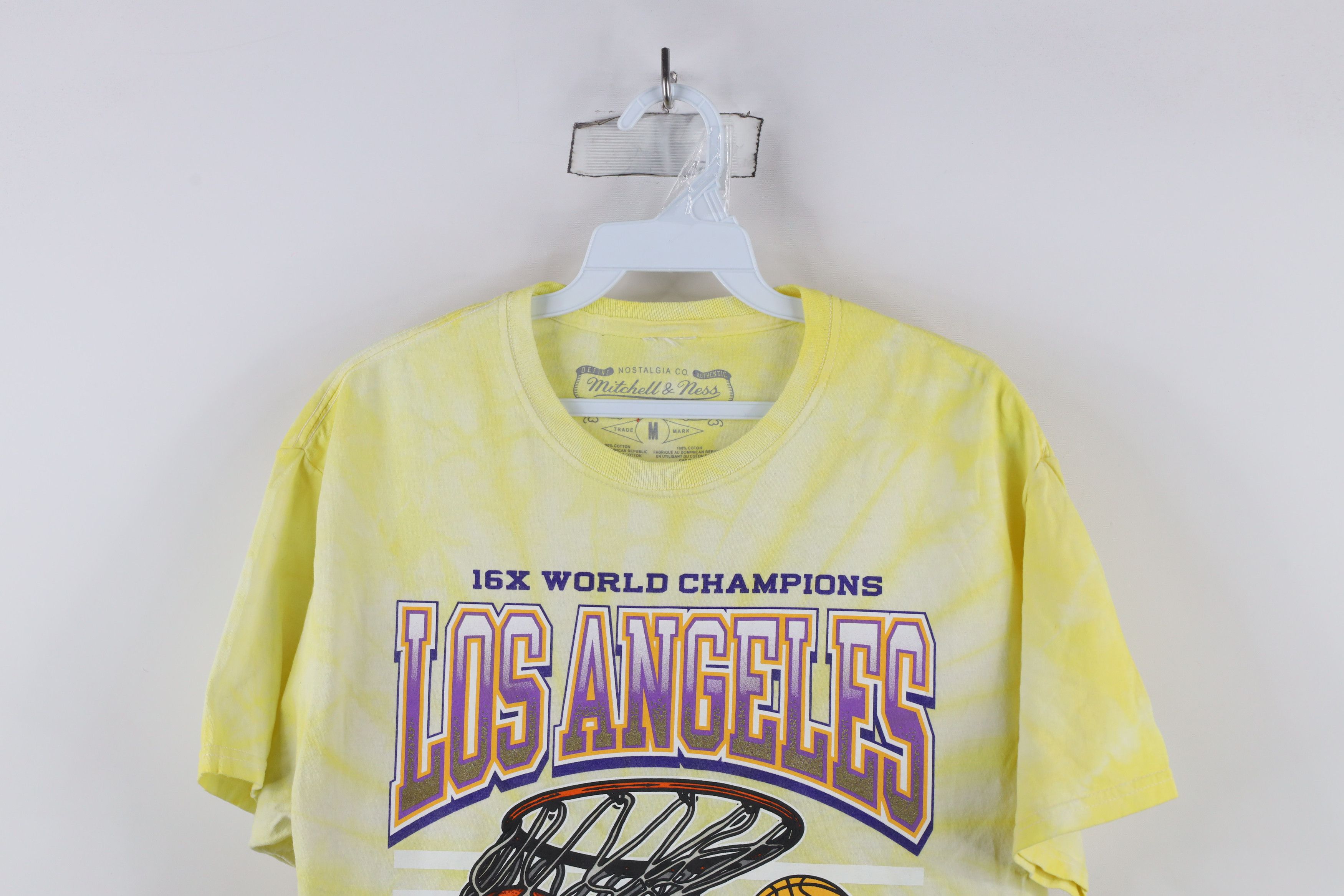 Mitchell & Ness × Vintage Mitchell & Ness Classic Los Angeles Lakers Acid Wash T-Shirt Size US M / EU 48-50 / 2 - 2 Thumbnail