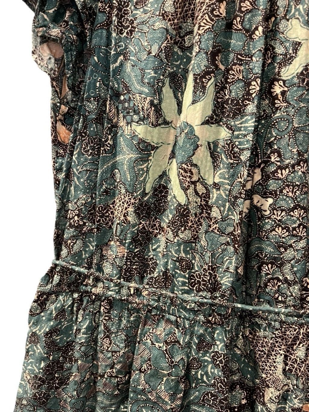 Ulla Johnson Ulla Johnson Rema Silk Floral Dress Size Medium Malachite Size M / US 6-8 / IT 42-44 - 7 Thumbnail