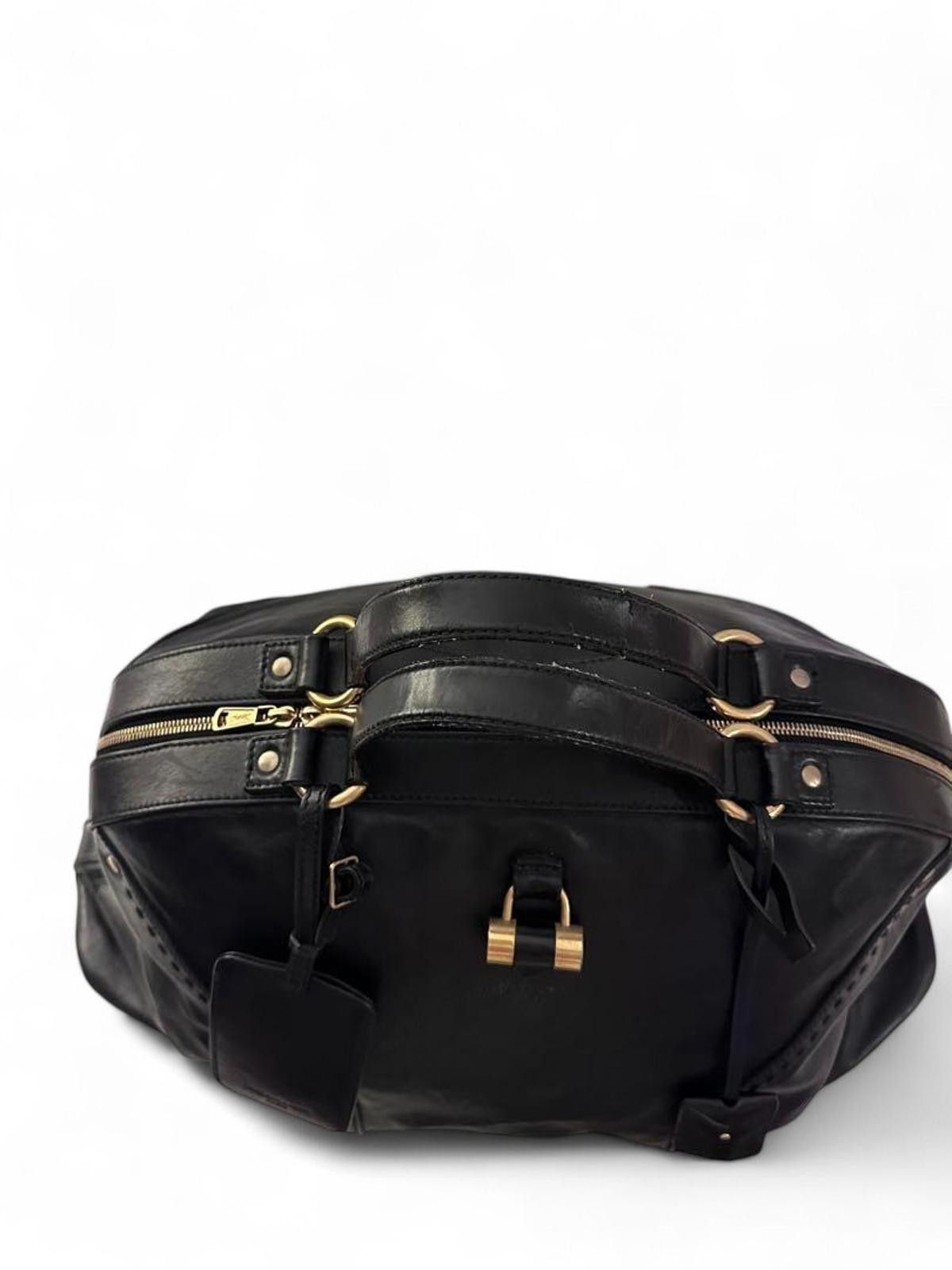 Yves Saint Laurent Yves Saint Laurent - Black Leather Handbag Size ONE SIZE - 6 Thumbnail