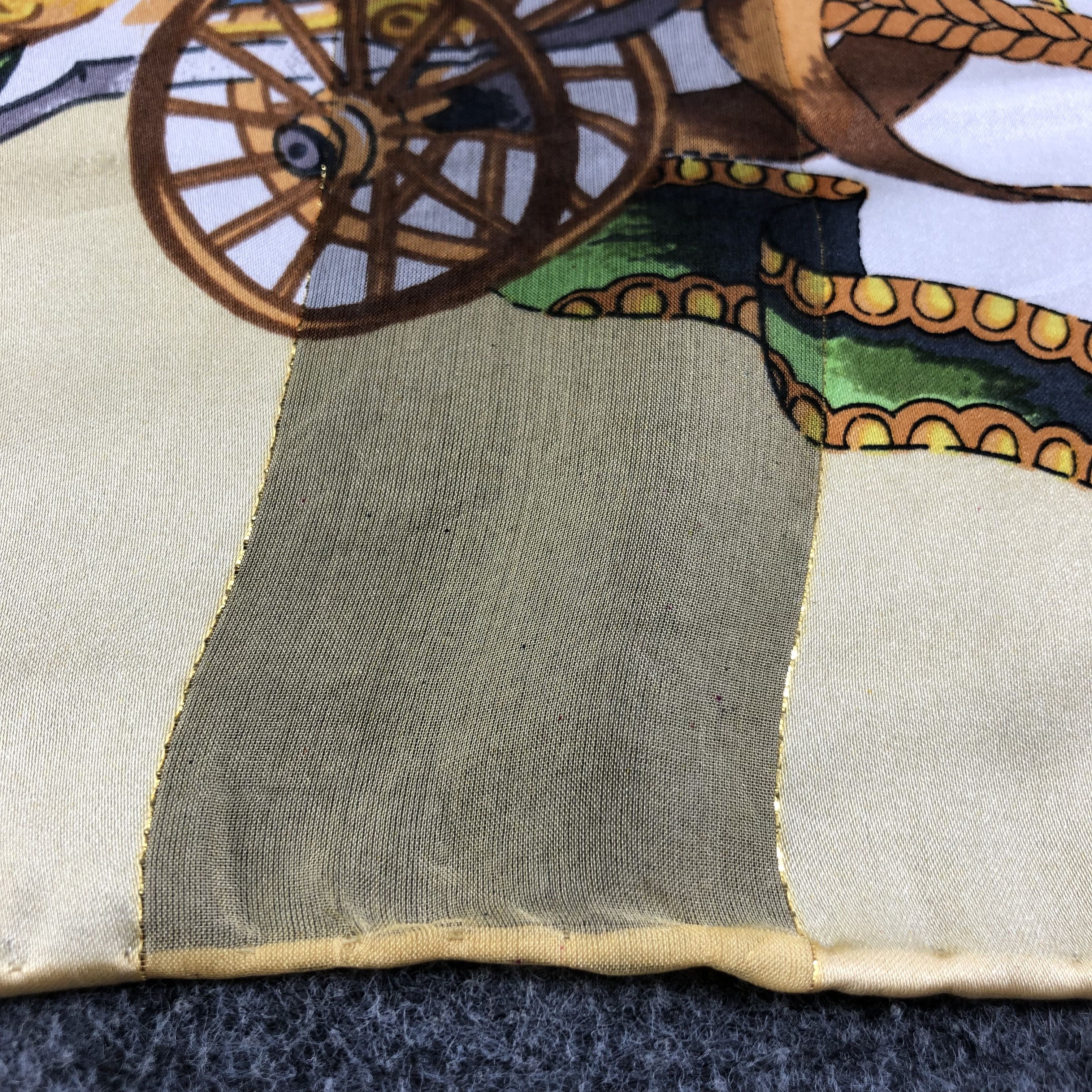 Vintage Vintage Luxury Pocket Watches Hand Rolled Silk Scarf M624 Size ONE SIZE - 5 Thumbnail