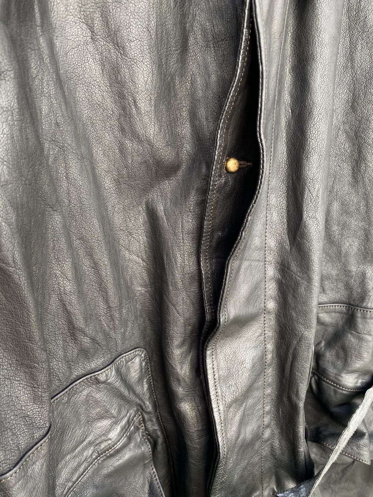 CHRISTIAN PEAU Christian Peau- Waxed Leather Trench Coat Size US M / EU 48-50 / 2 - 5 Thumbnail