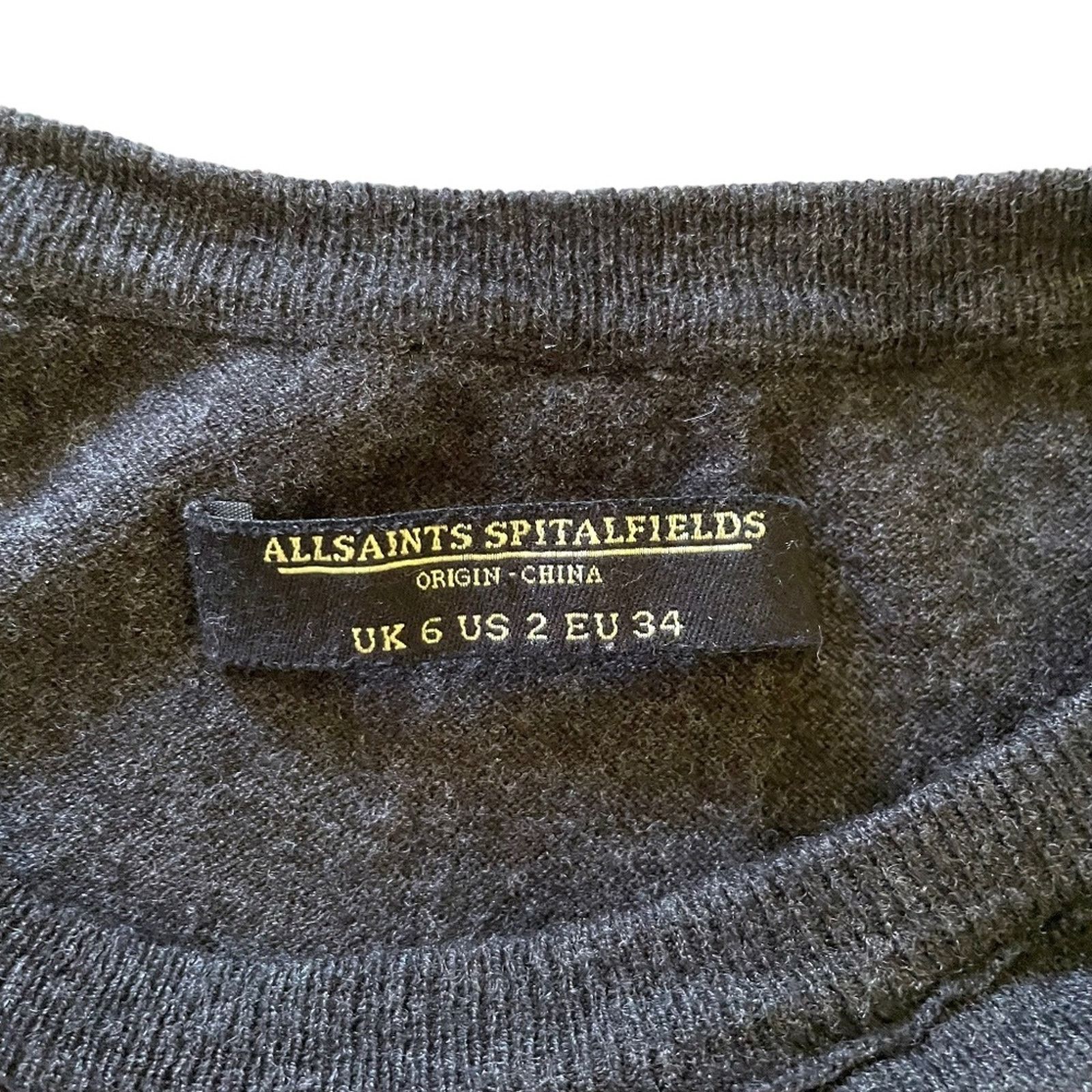Allsaints AllSaints Roulo Jumper Gray Asymmetrical Sweater Dress Sz 2 Size XS / US 0-2 / IT 36-38 - 4 Thumbnail