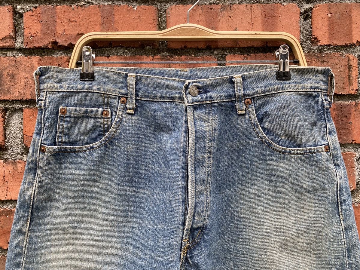 Levi's Vintage Clothing W35x9 Vintage levi's 503B Redline big E cut off denime Size US 35 - 5 Thumbnail