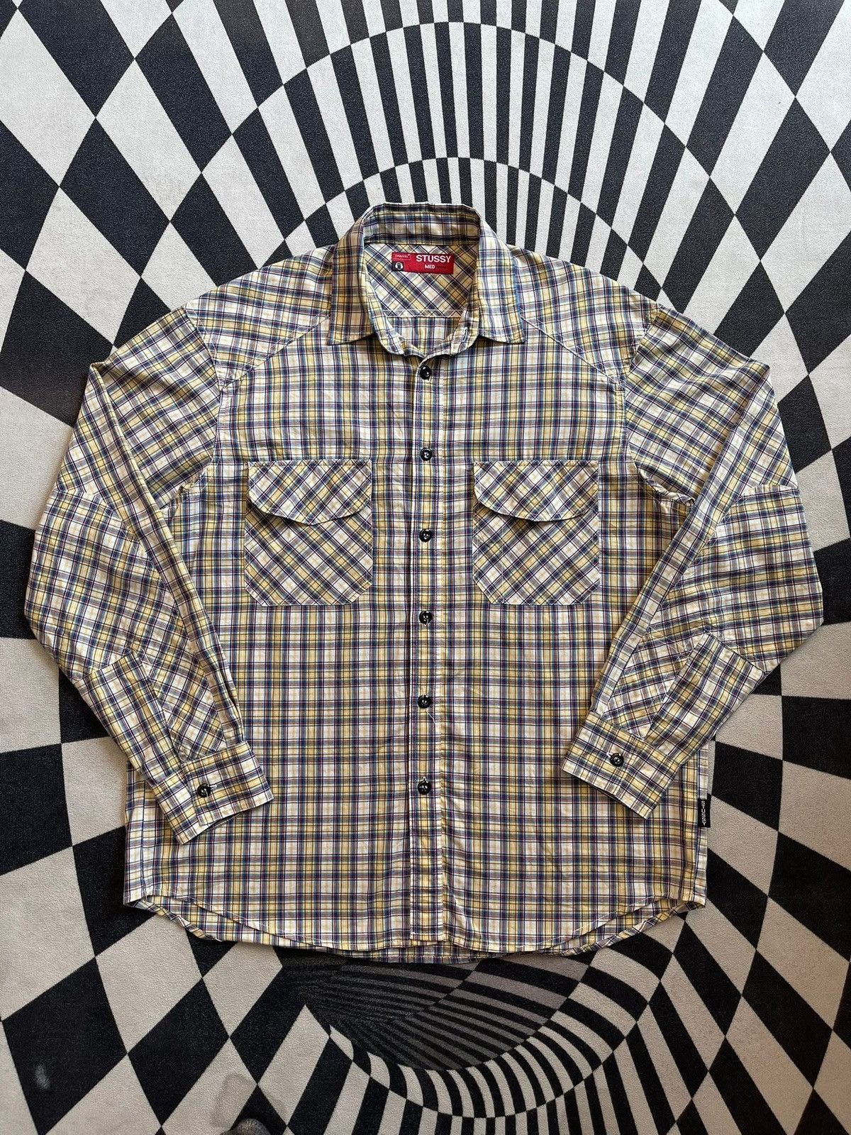 Stussy STUSSY 100% cotton long sleeve shirt Size US M / EU 48-50 / 2 - 1 Thumbnail