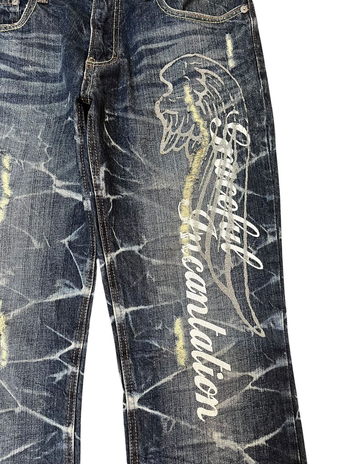 Beauty Beast × Japanese Brand × Le Grande Bleu (L.G.B.) Vintage Nylaus Clothing Flare Bootcut Honeycomb Denim Size US 30 / EU 46 - 3 Thumbnail