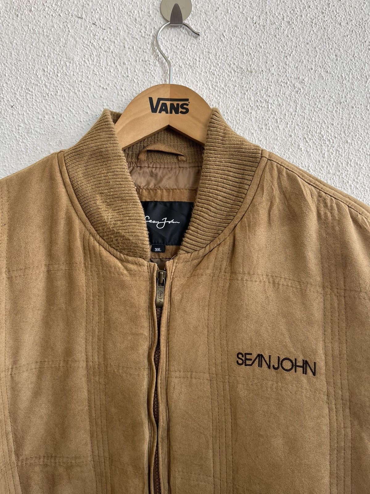 Sean John Sean John Bomber Jacket SpellOut Brown Size US XXL / EU 58 / 5 - 4 Thumbnail