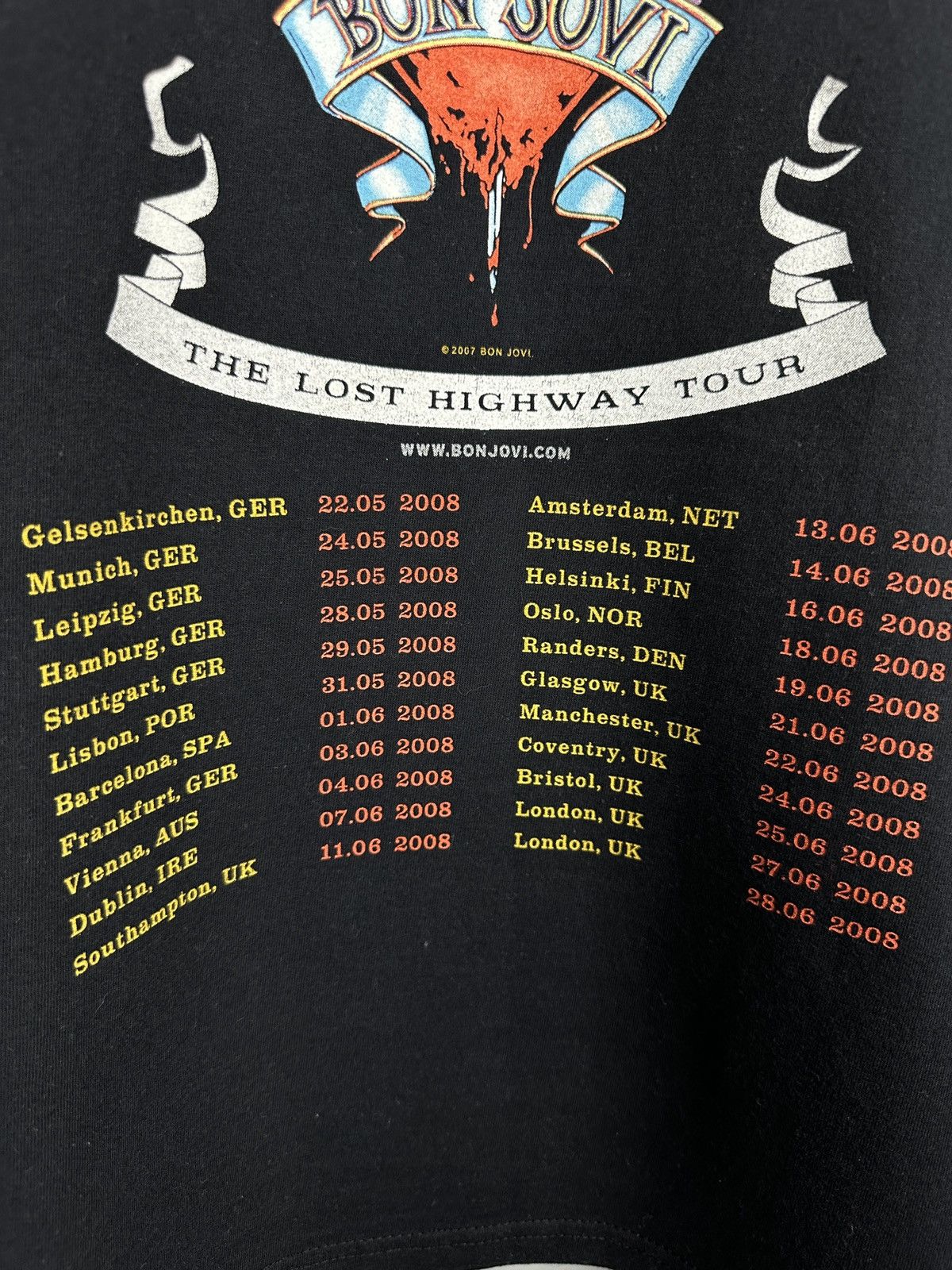 Band Tees Vintage Bon Jovi The Lost Highway Rock Band T Shirt Tee Size US L / EU 52-54 / 3 - 11 Thumbnail