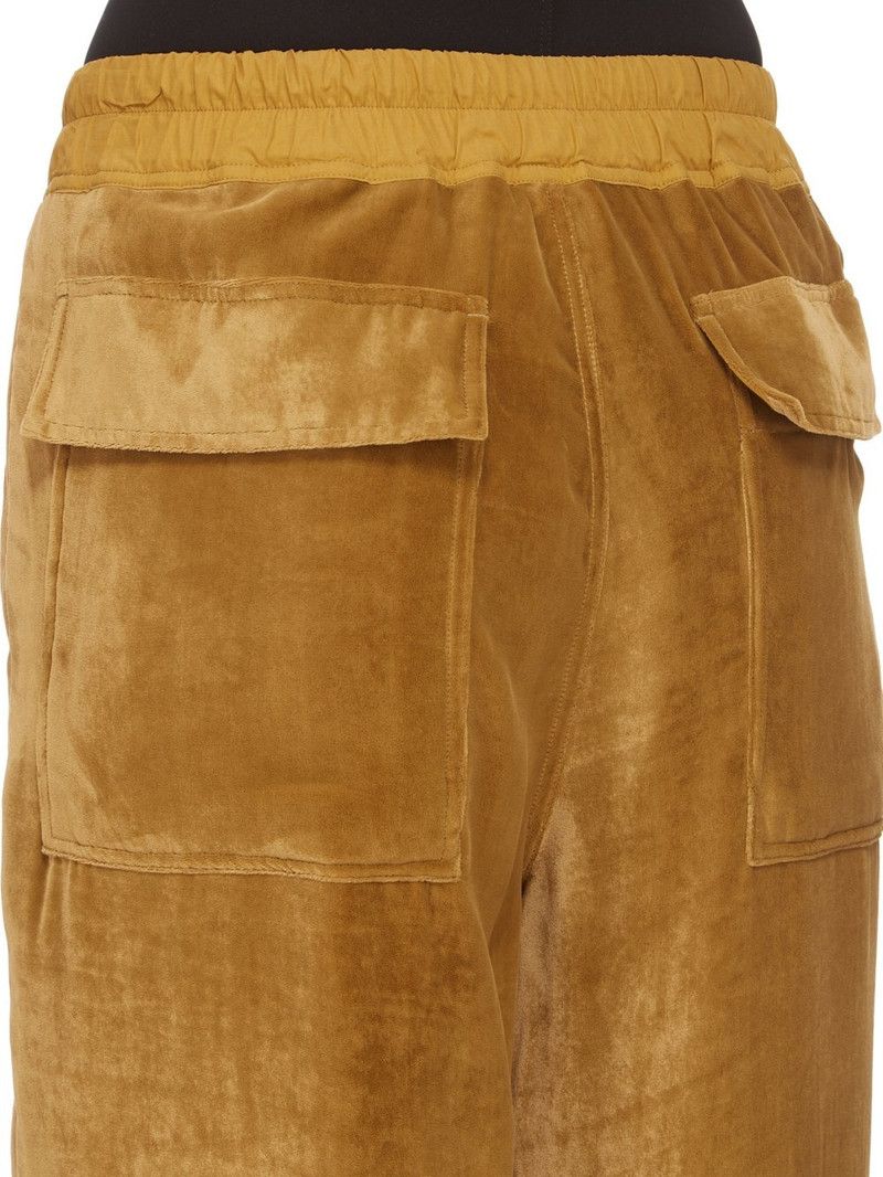 Rick Owens o1y0126 Velvet Sweatpant in Camel Size 27" / US 4 / IT 40 - 5 Thumbnail