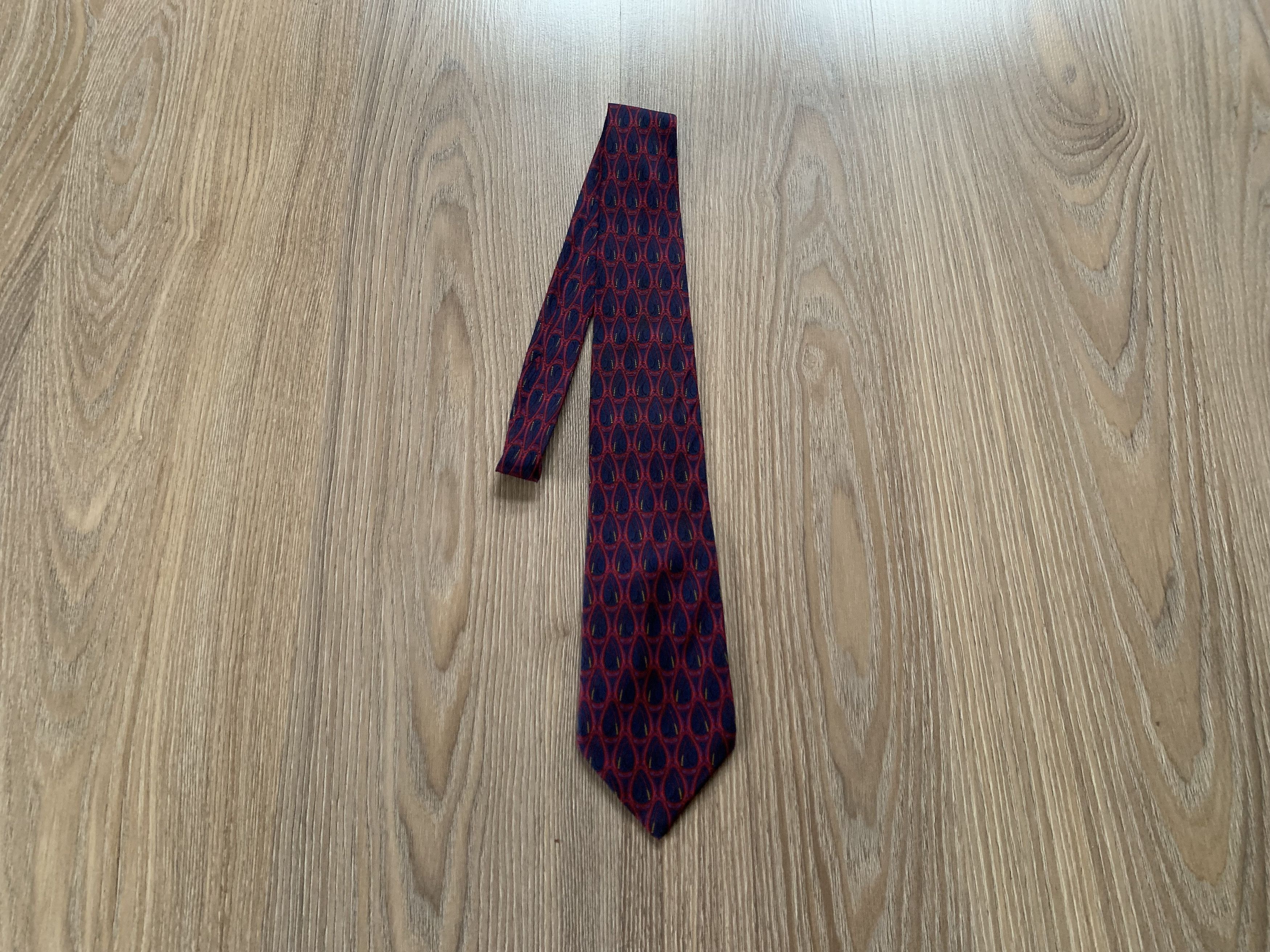 Lanvin Lanvin Vintage Patterned Silk Tie Size ONE SIZE - 1 Thumbnail