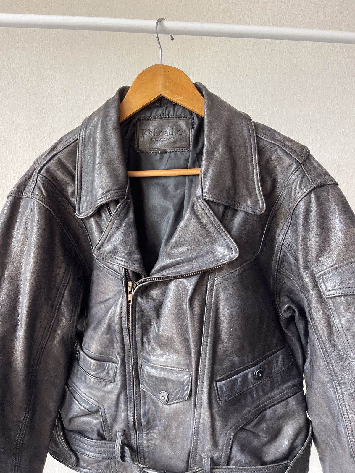 Kadoya Rare 90s Kadoya Leather Motorcycle Jacket Size US M / EU 48-50 / 2 - 5 Thumbnail