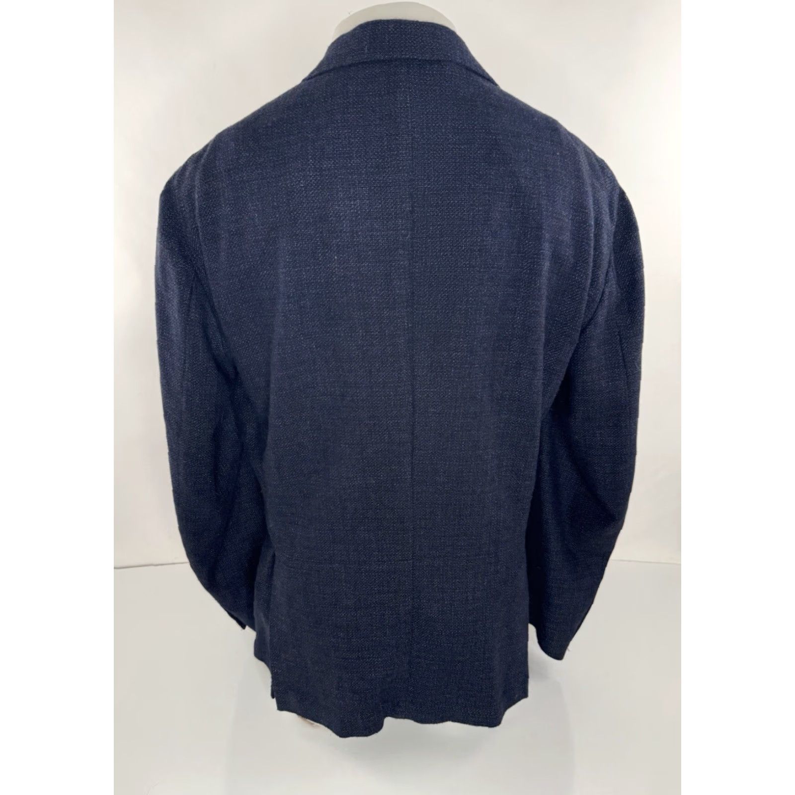 Eleventy ELEVENTY Blazer Wool Blended Mens EU 45 / US 44-46 Blue 44 Regular Size Wool Blazer Mens Blazer C4 Size 44R - 3 Thumbnail