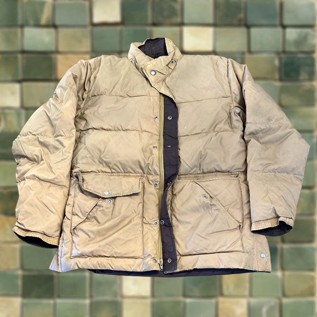 Vintage VINTAGE Down Parka Jacket Regular L Beige 90s Outdoor Hunting Browning Fur Trim Zip Puffer Mens Size US L / EU 52-54 / 3 - 1 Thumbnail