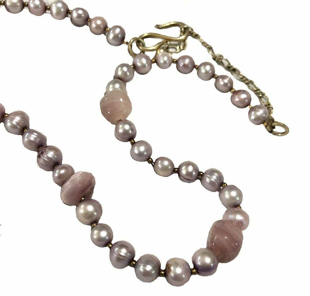 Designer New Purple Cultured Pearl Necklace Size ONE SIZE - 2 Thumbnail
