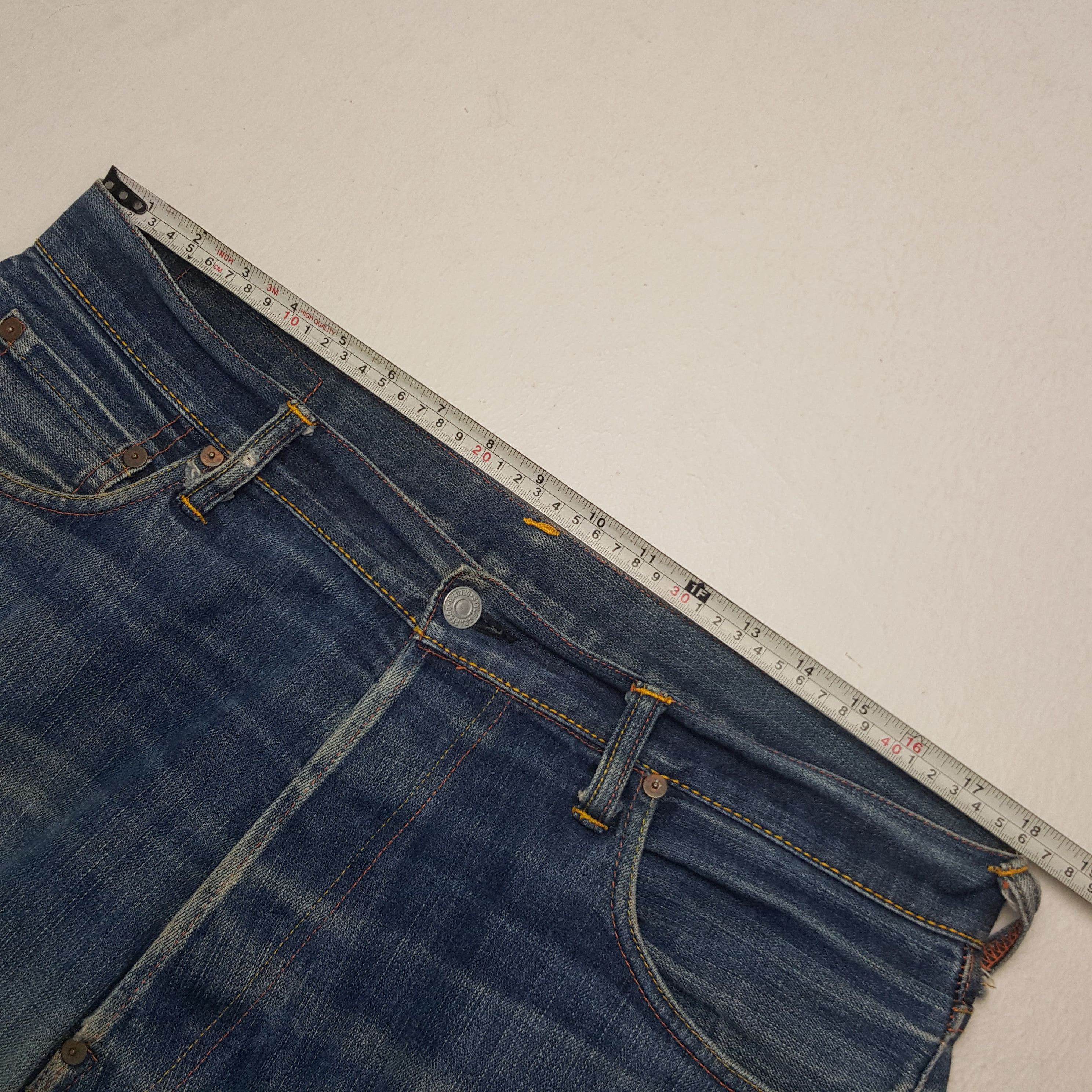 Evisu × Japanese Brand × Vintage Vintage Evisu Japanese Brand Daicock Custom Art Denim Jeans Size US 36 / EU 52 - 9 Thumbnail