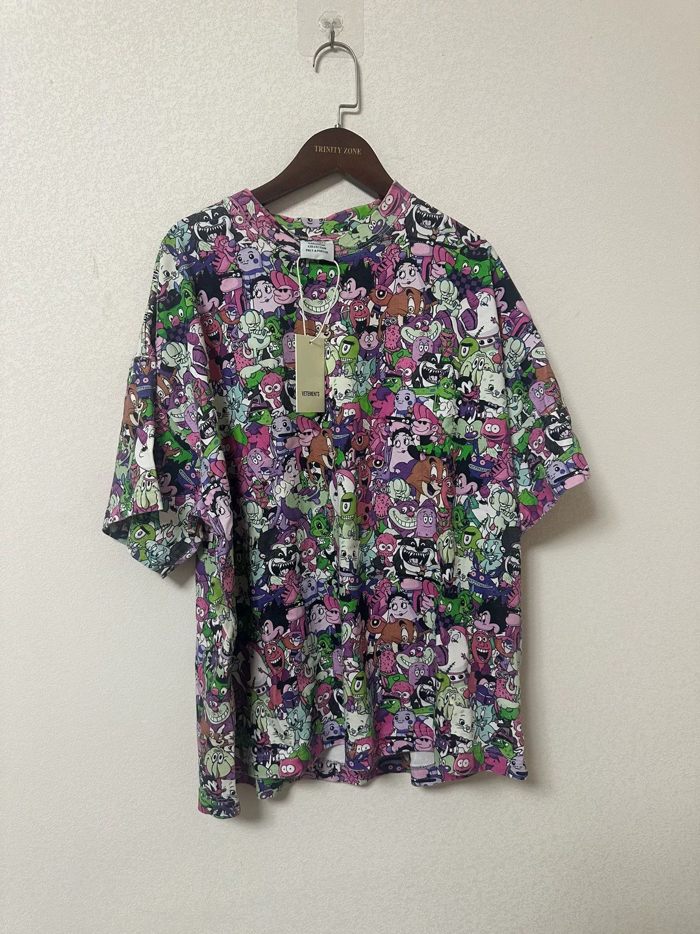 Vetements vetements cartoon printed short sleeve tee Size US M / EU 48-50 / 2 - 1 Thumbnail