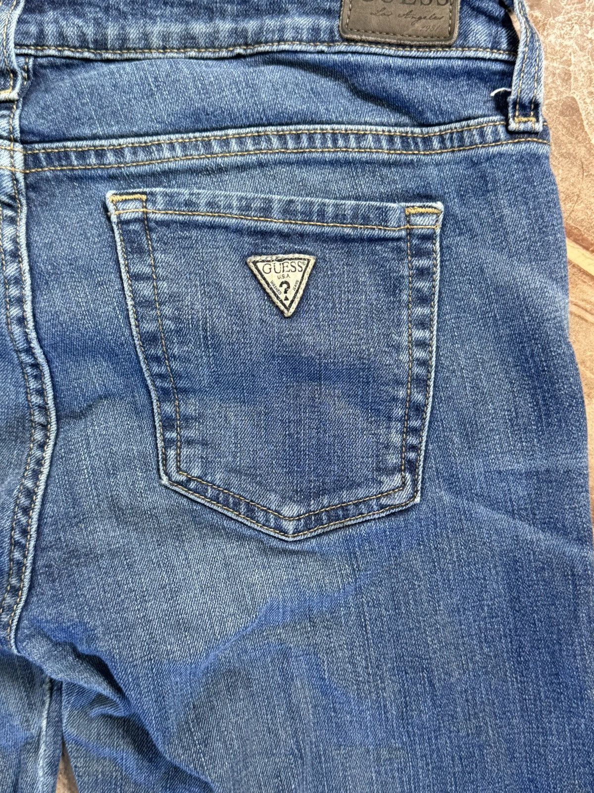 Guess × Vintage GUESS Starlet Straight Leg Denim Size 29" - 3 Thumbnail