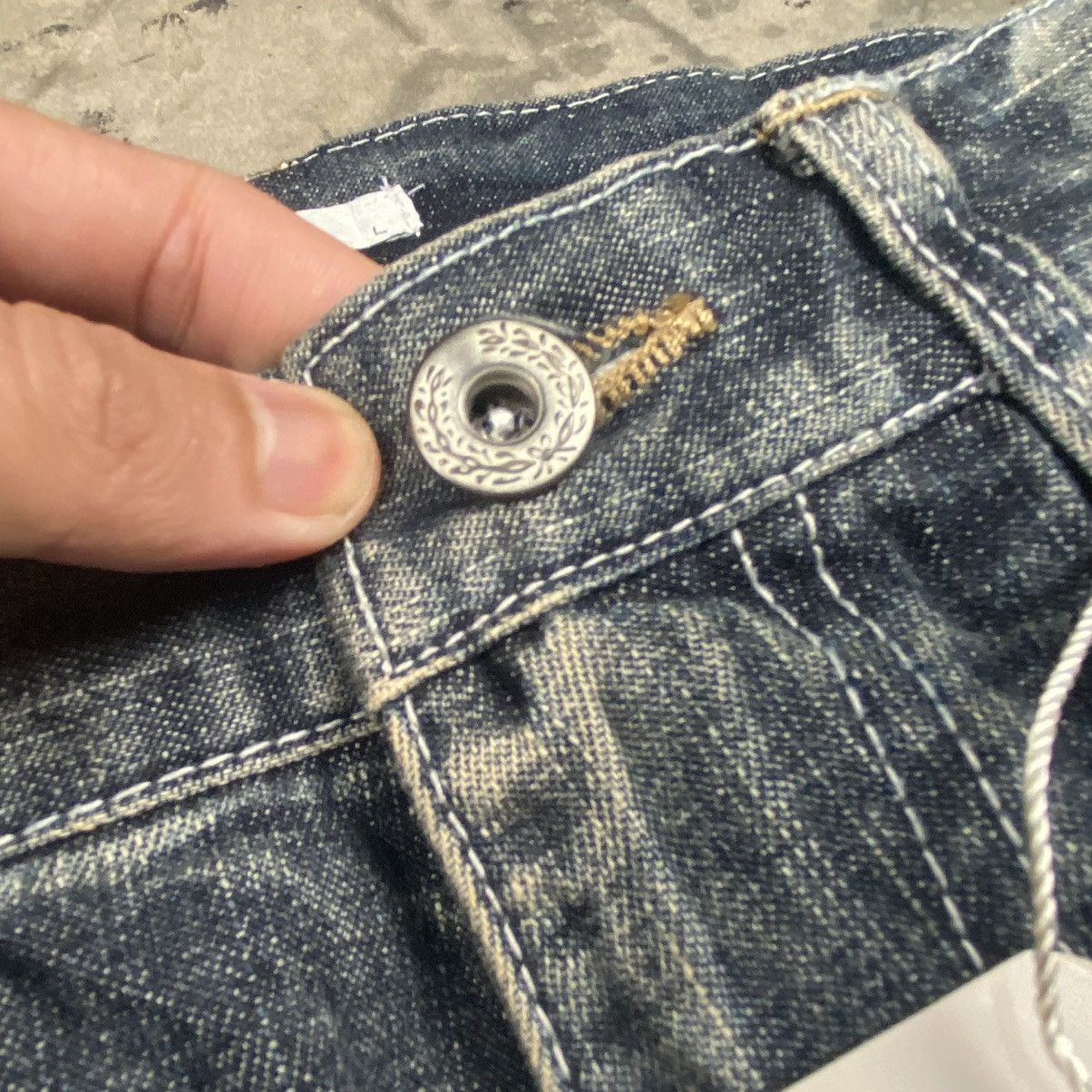 If Six Was Nine × Japanese Brand × Le Grande Bleu (L.G.B.) Menz Jeans Snake Acid Washed Bondage Jeans Size US 34 / EU 50 - 6 Thumbnail