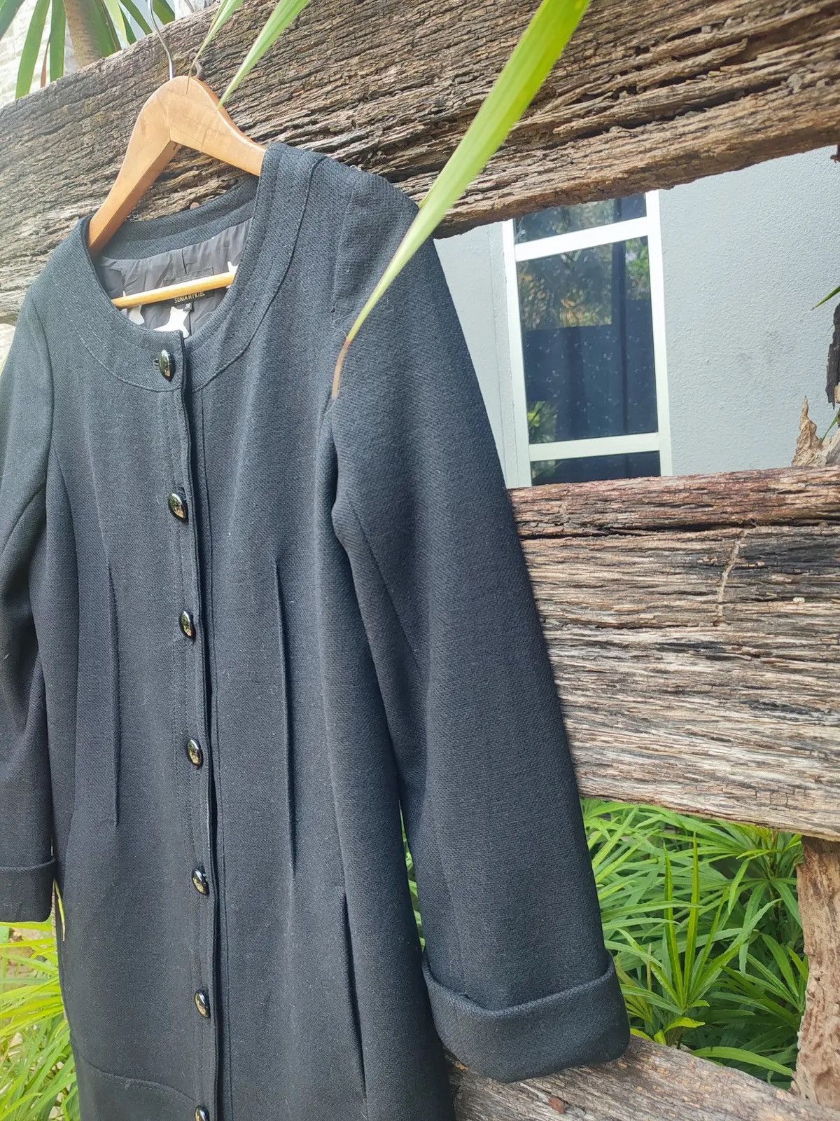 Sonia Rykiel Sonia Rykiel Wool Blend Star-Lined Coat – Made in France Size S / US 4 / IT 40 - 4 Thumbnail