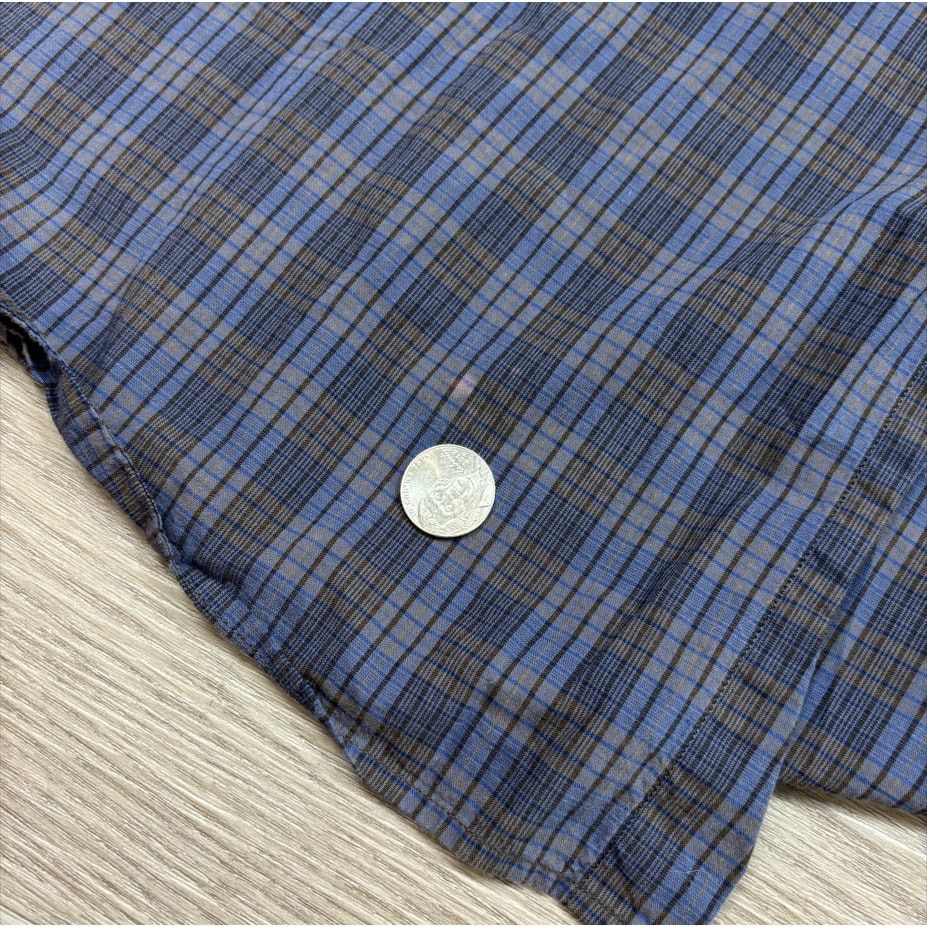 John Varvatos John Varvatos Star USA Luxe Plaid Button Up Shirt Men's 2XL Size US XXL / EU 58 / 5 - 9 Thumbnail