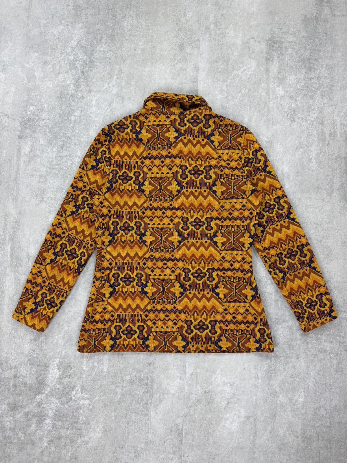 Designer × Vintage Vintage TAMI Womens Nylon Aztec Pattern Half Zip Pullover Size M / US 6-8 / IT 42-44 - 3 Thumbnail