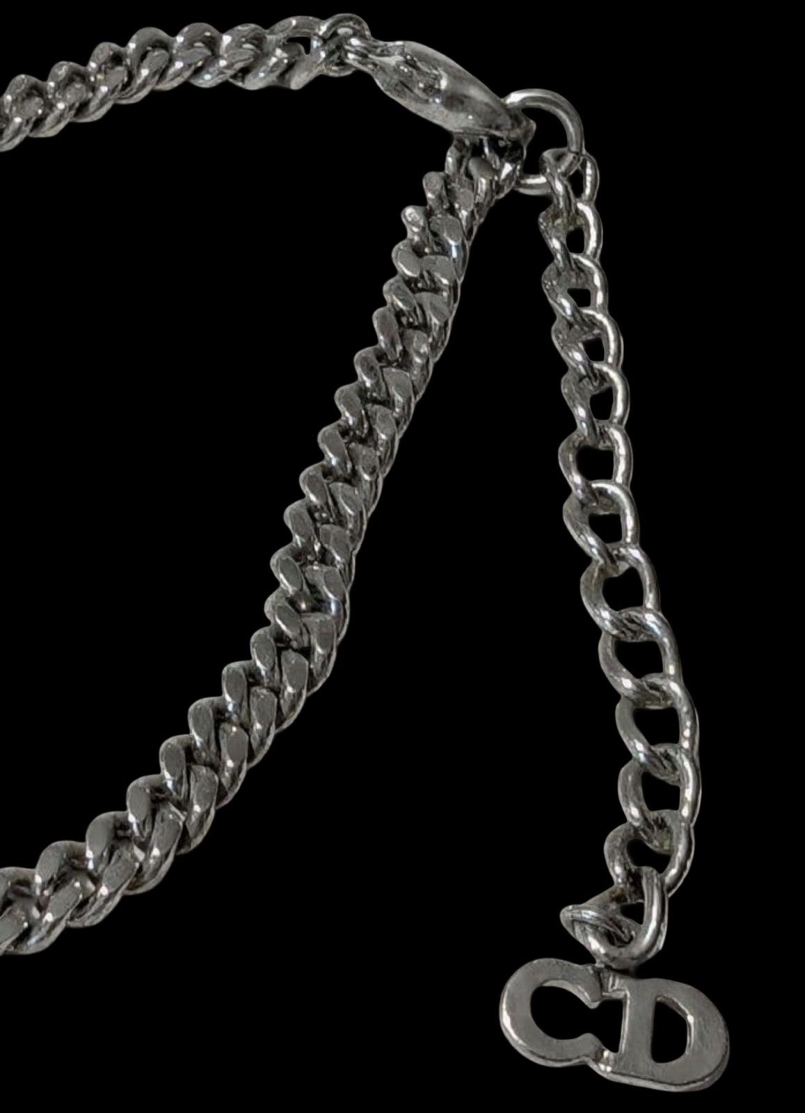 Dior Christian Dior Archival Silver Lock&Key Curb Chain Bracelet Size ONE SIZE - 6 Thumbnail
